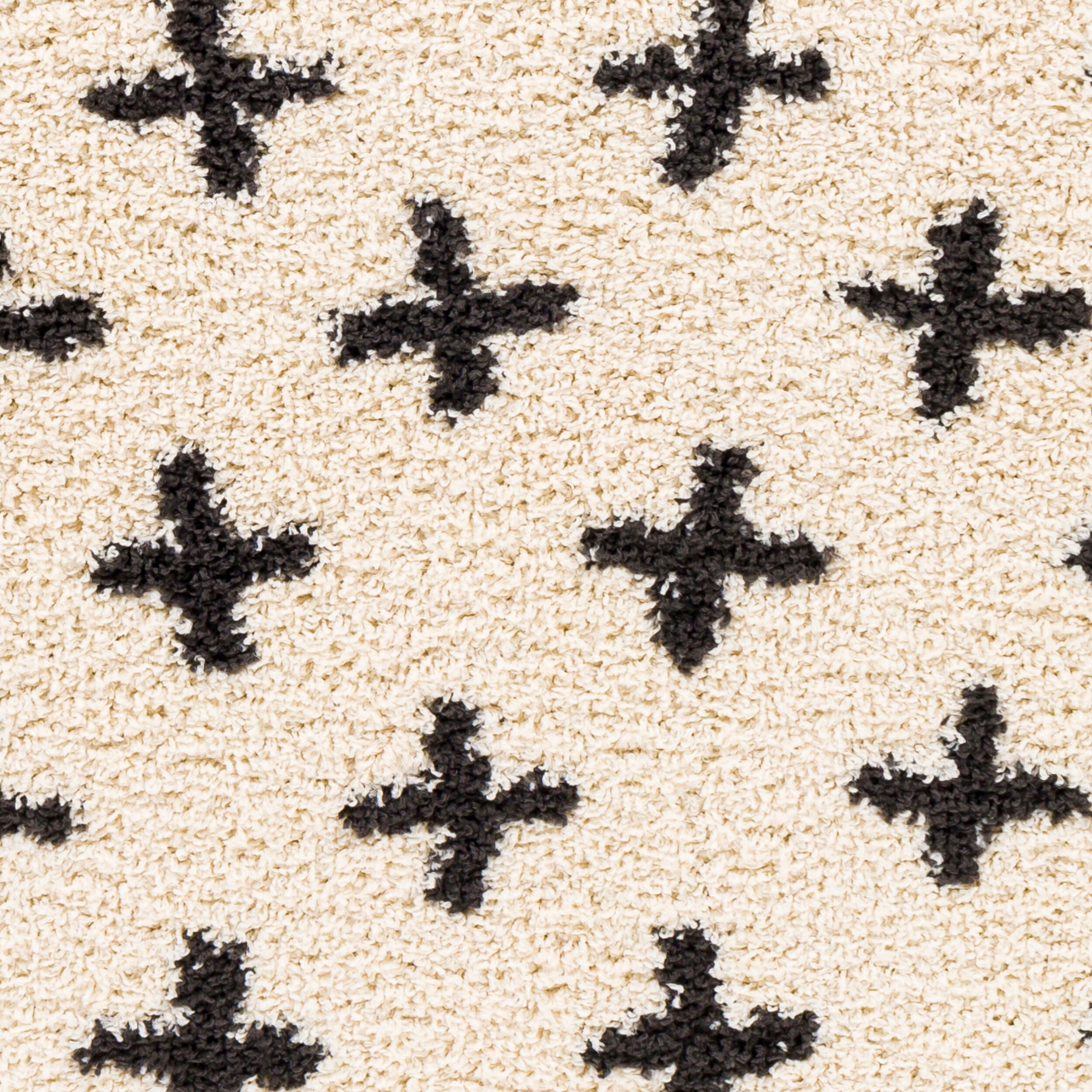 Surya Beni Shag BSH-2304 Off-White Area Rug by LIVABLISS