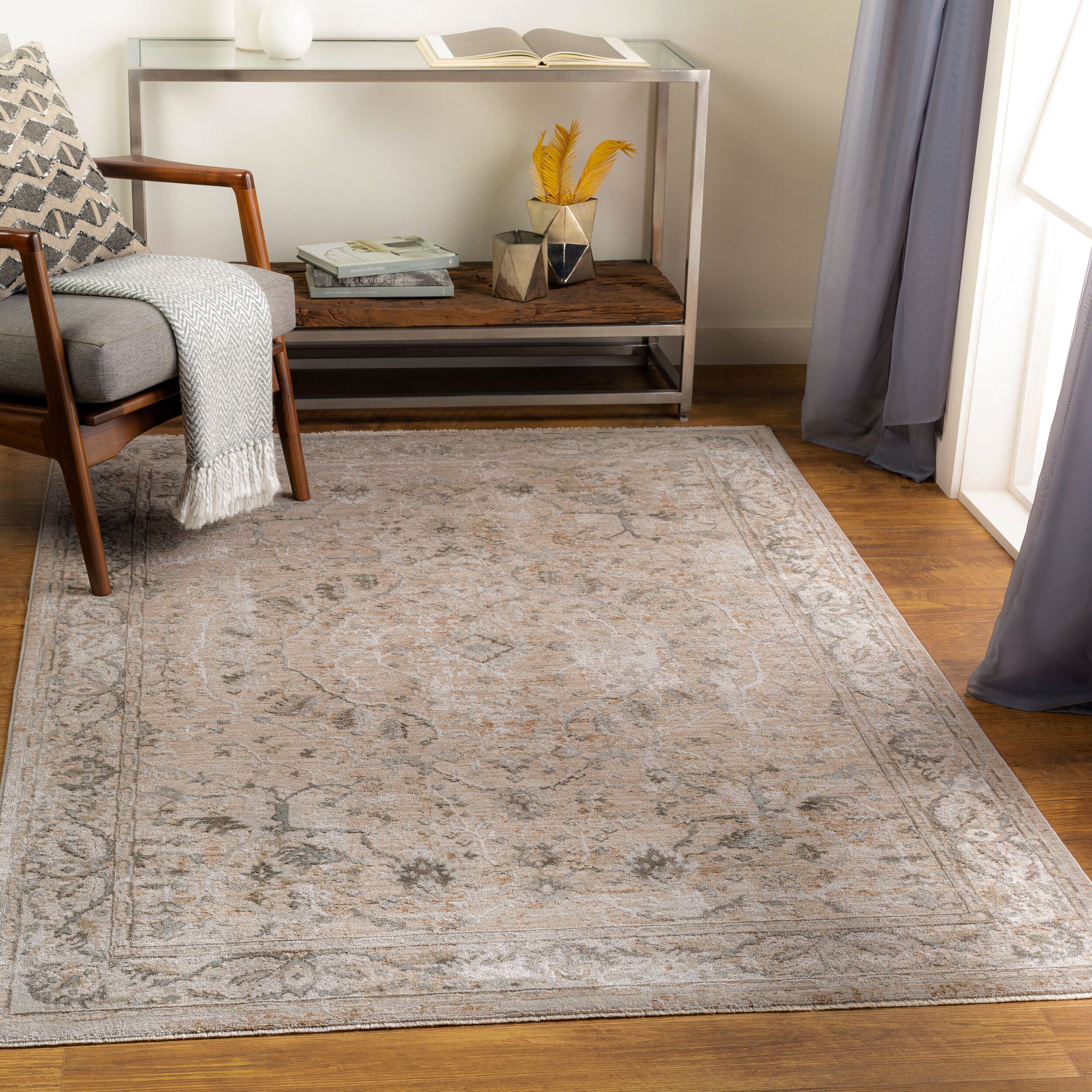 LIVABLISS Brunswick BWK-2312 Light Beige Area Rug