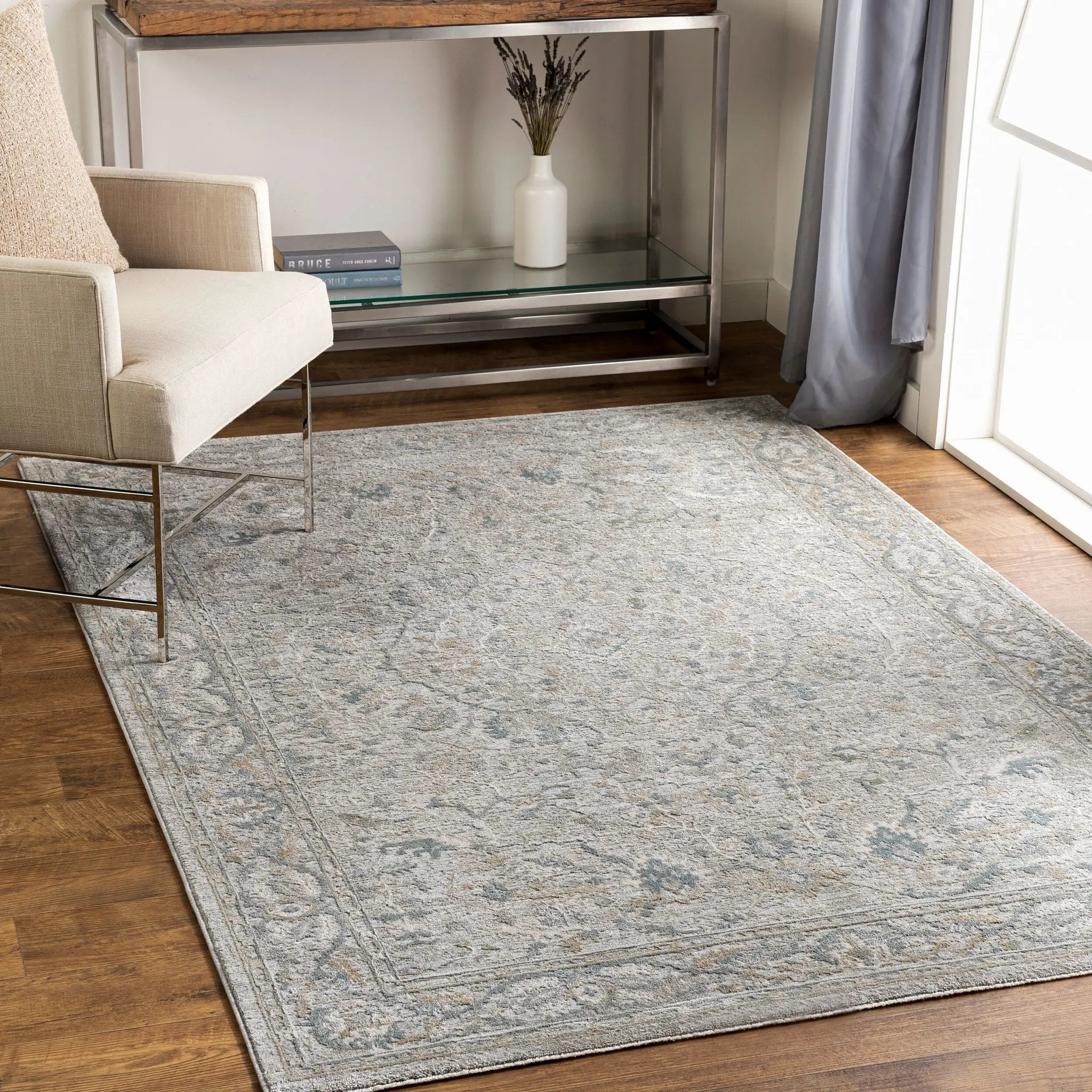 Brunswick BWK-2313 Light Beige Area Rug by LIVABLISS