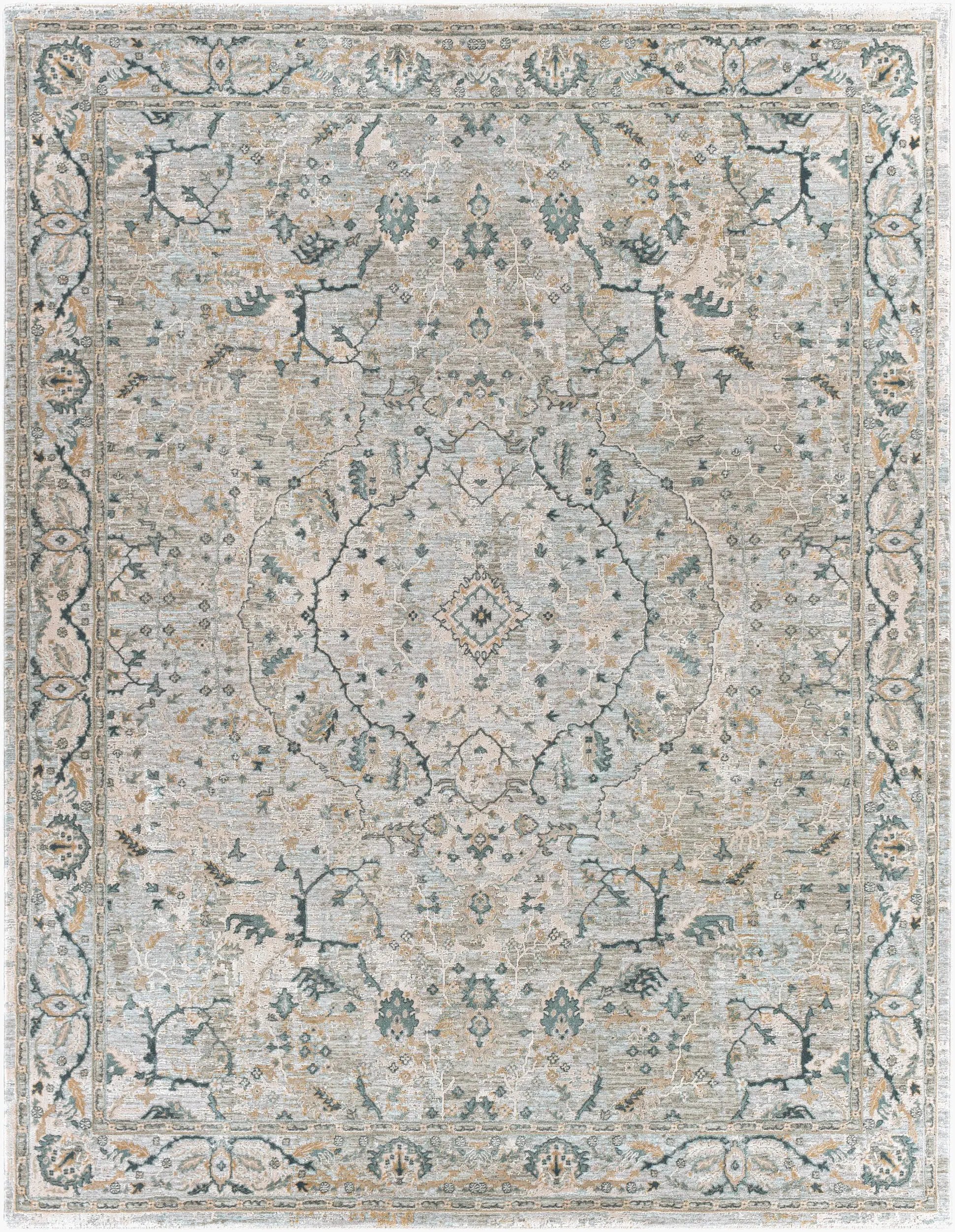 Brunswick BWK-2314 Deep Teal Area Rug by LIVABLISS