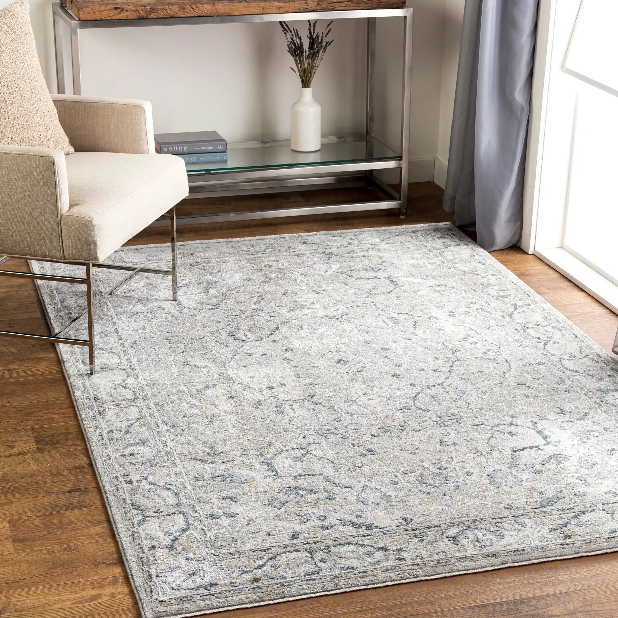 Brunswick BWK-2314 Deep Teal Area Rug by LIVABLISS