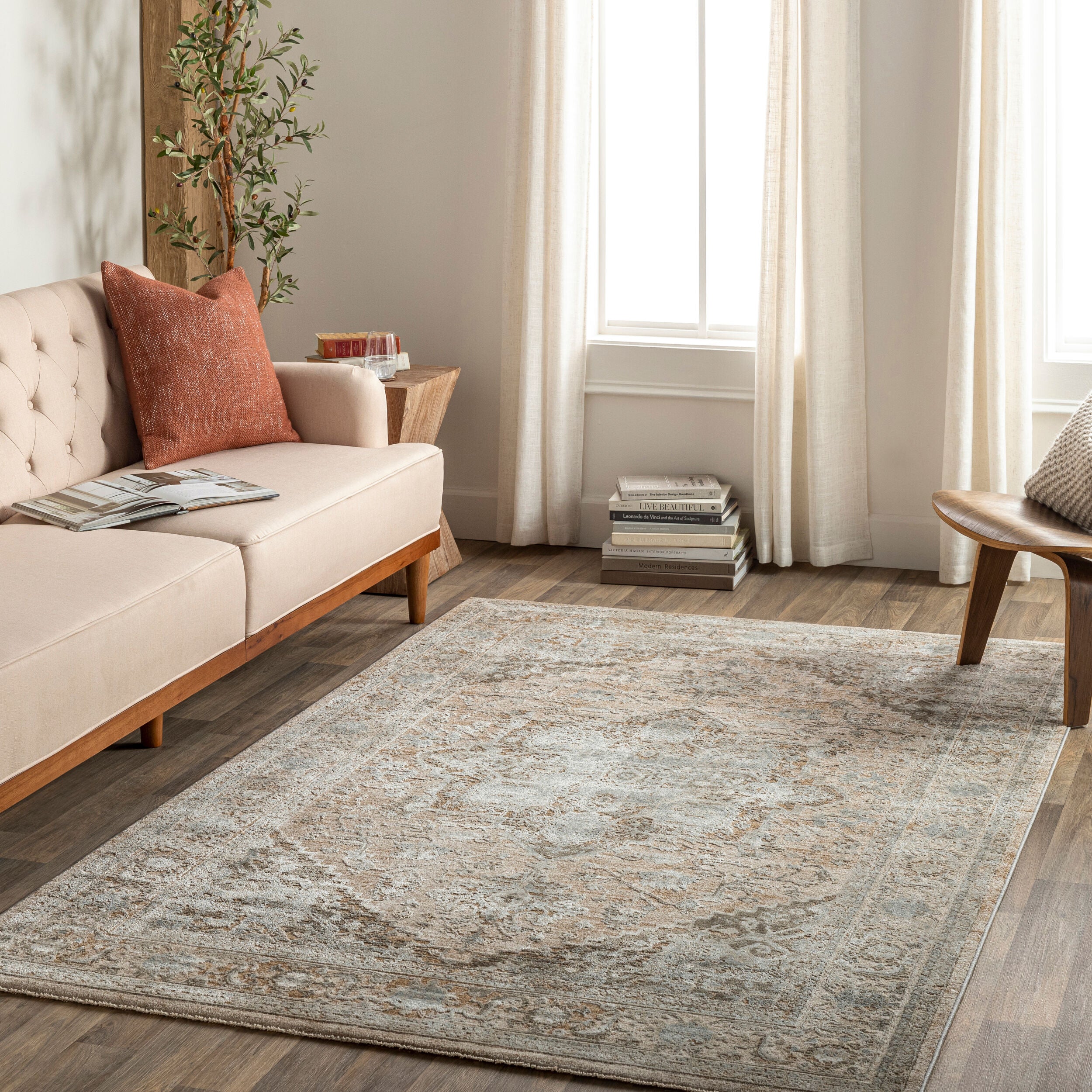 Surya Brunswick BWK-2320 Light Beige Area Rug by LIVABLISS