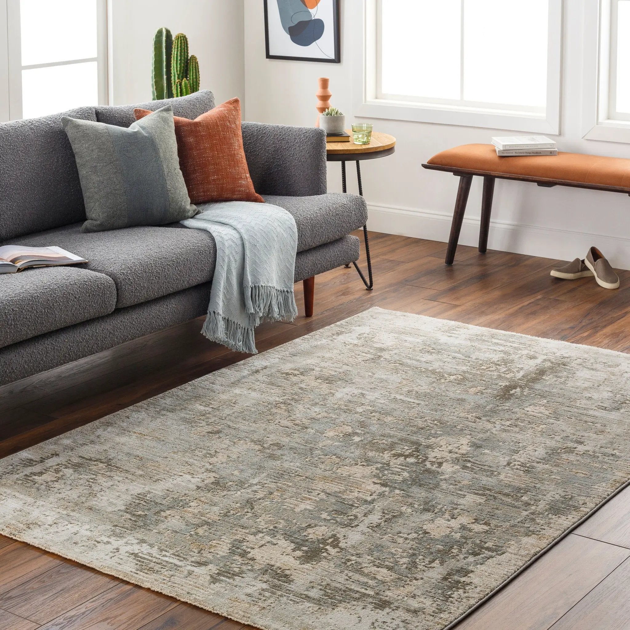 Brunswick BWK-2321 Dusty Sage Area Rug by LIVABLISS