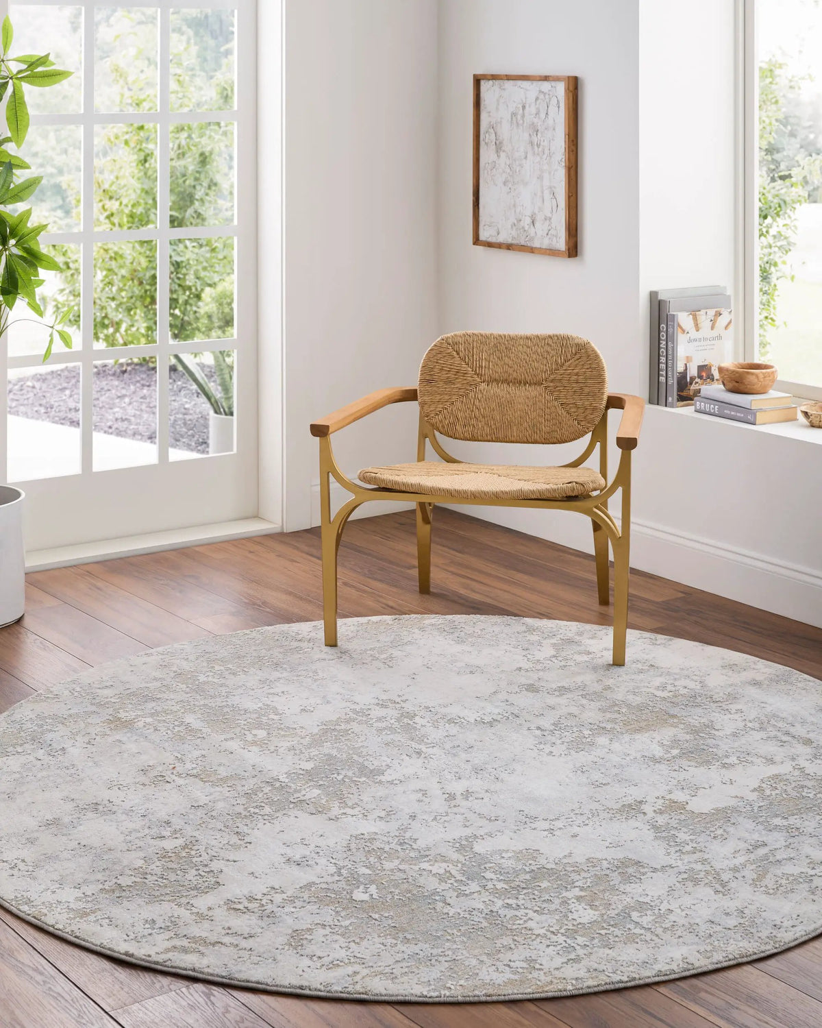 Brunswick BWK-2322 Cream Area Rug by LIVABLISS