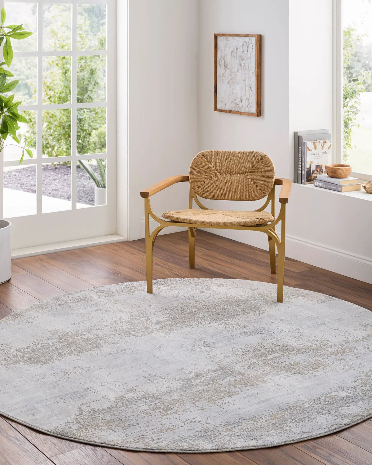 Brunswick BWK-2325 Cream Area Rug by LIVABLISS