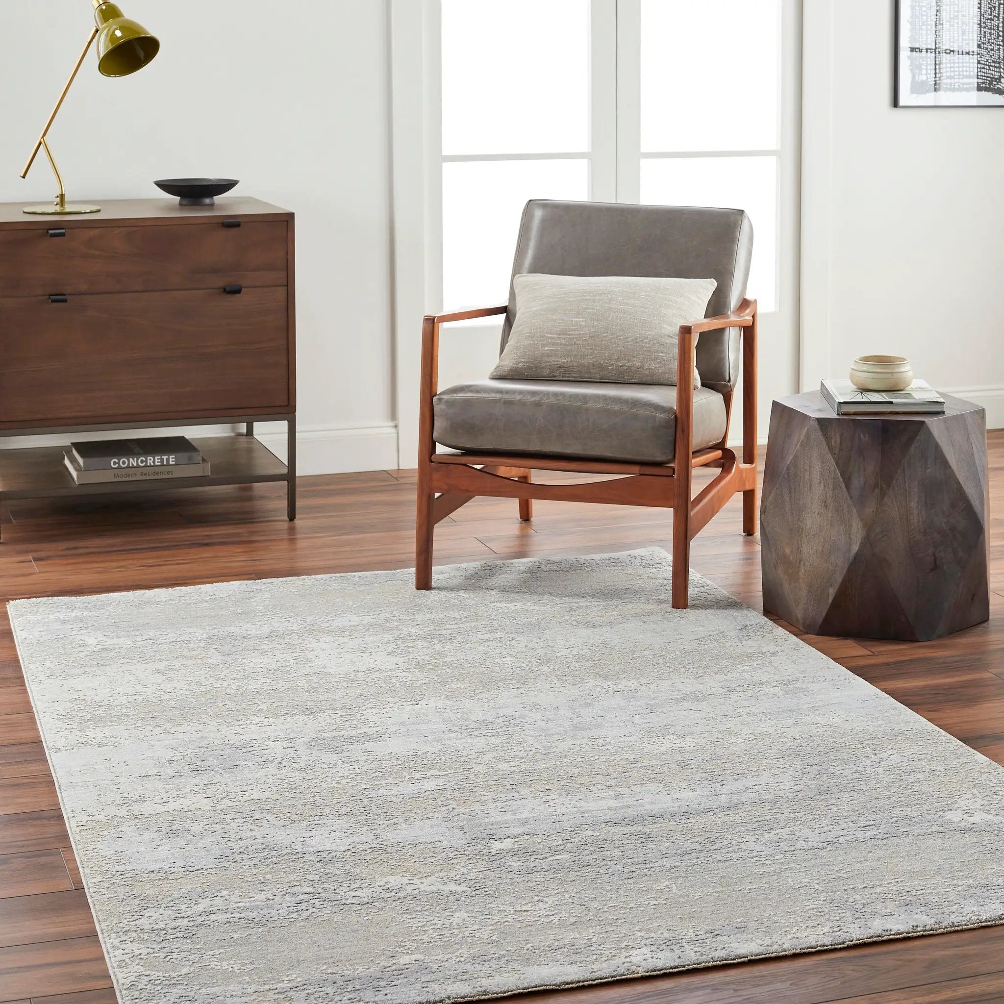 Brunswick BWK-2325 Cream Area Rug by LIVABLISS