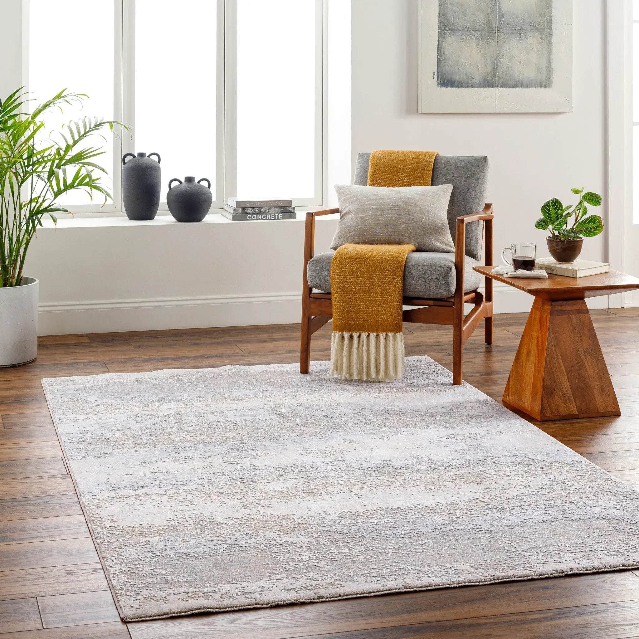 Brunswick BWK-2326 Cream Area Rug by LIVABLISS