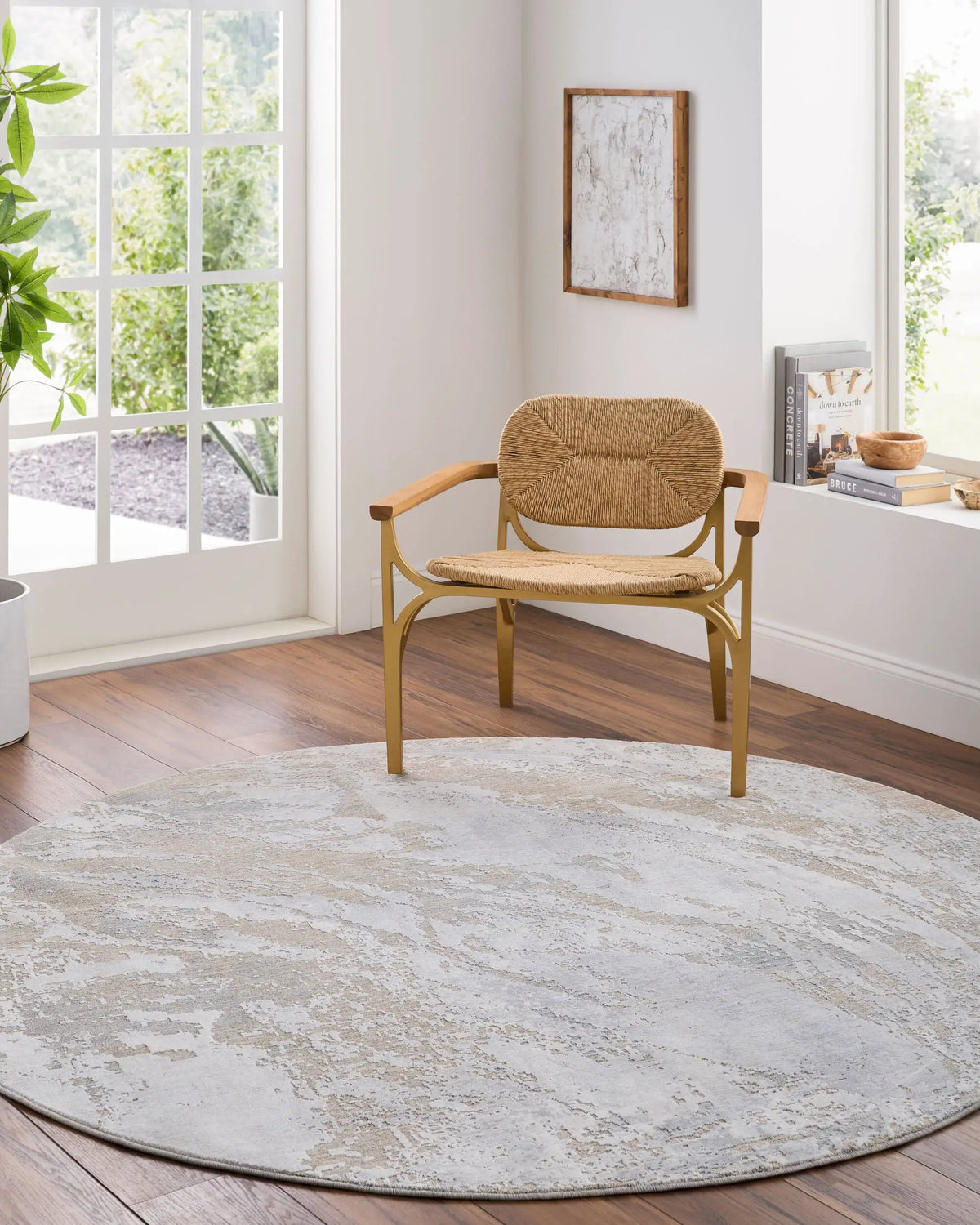 Brunswick BWK-2336 Cream Area Rug by LIVABLISS