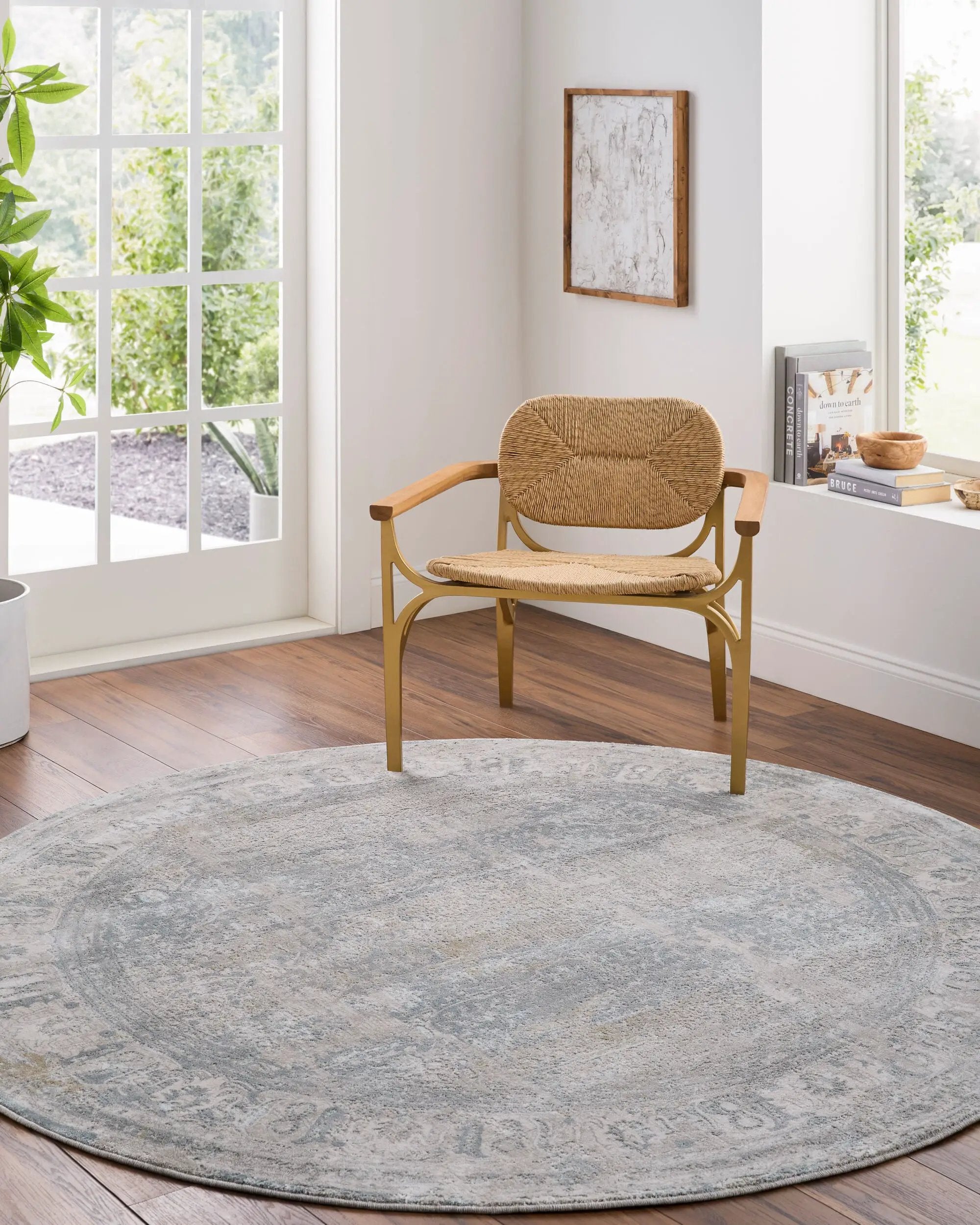 Brunswick BWK-2339 Cream Area Rug by LIVABLISS
