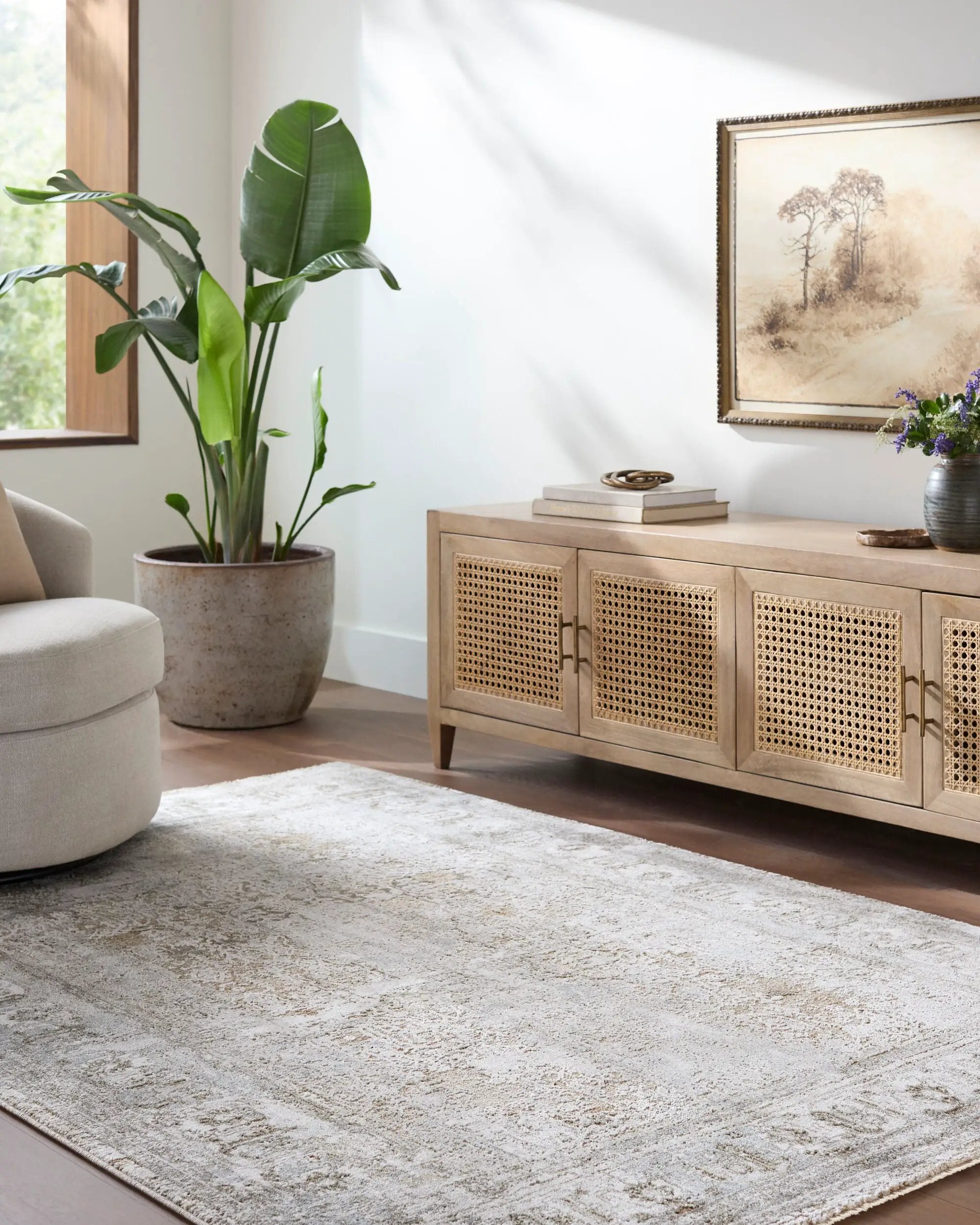 Brunswick BWK-2340 Cream Area Rug by LIVABLISS
