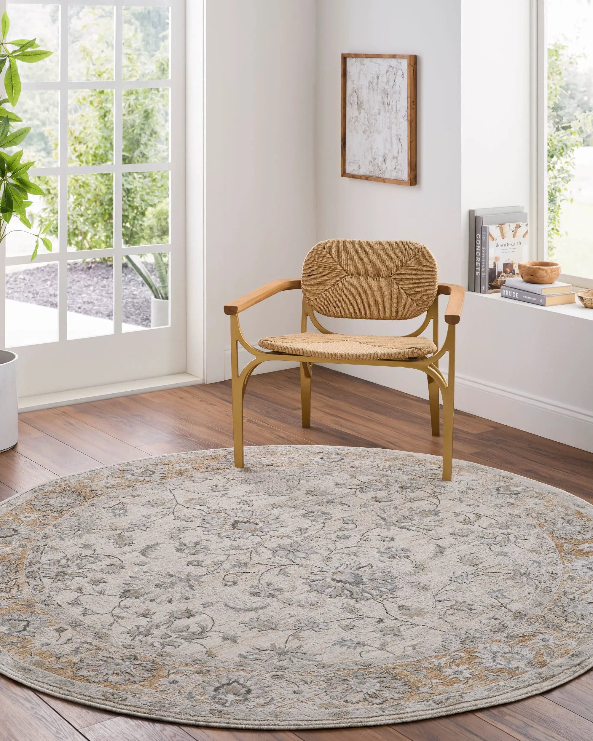 Brunswick BWK-2344 Light Gray Area Rug by LIVABLISS