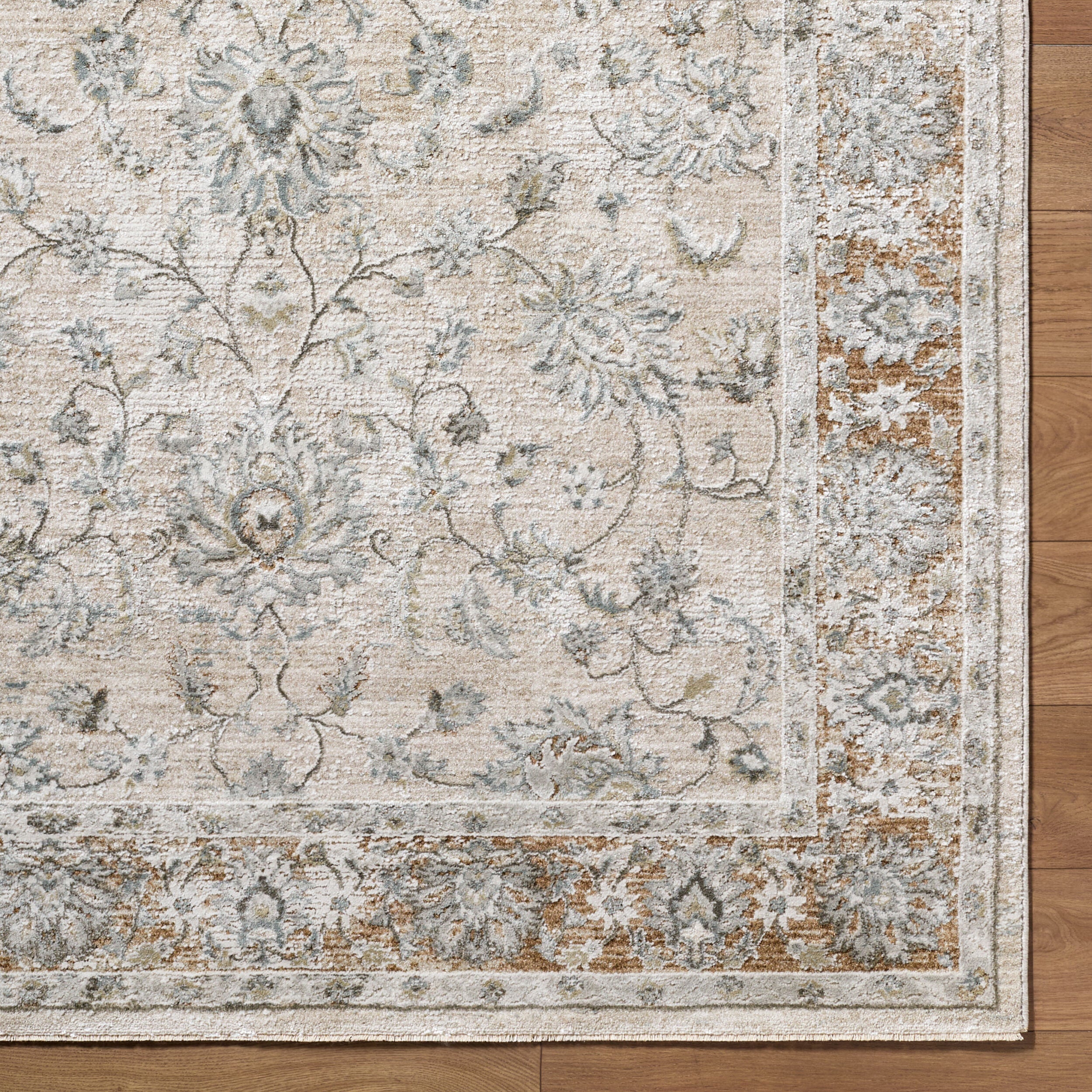 LIVABLISS Brunswick BWK-2344 Light Gray Area Rug