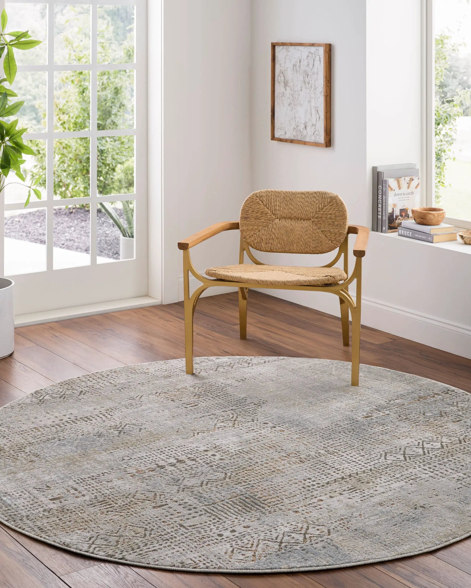 Brunswick BWK-2345 Cream Area Rug by LIVABLISS