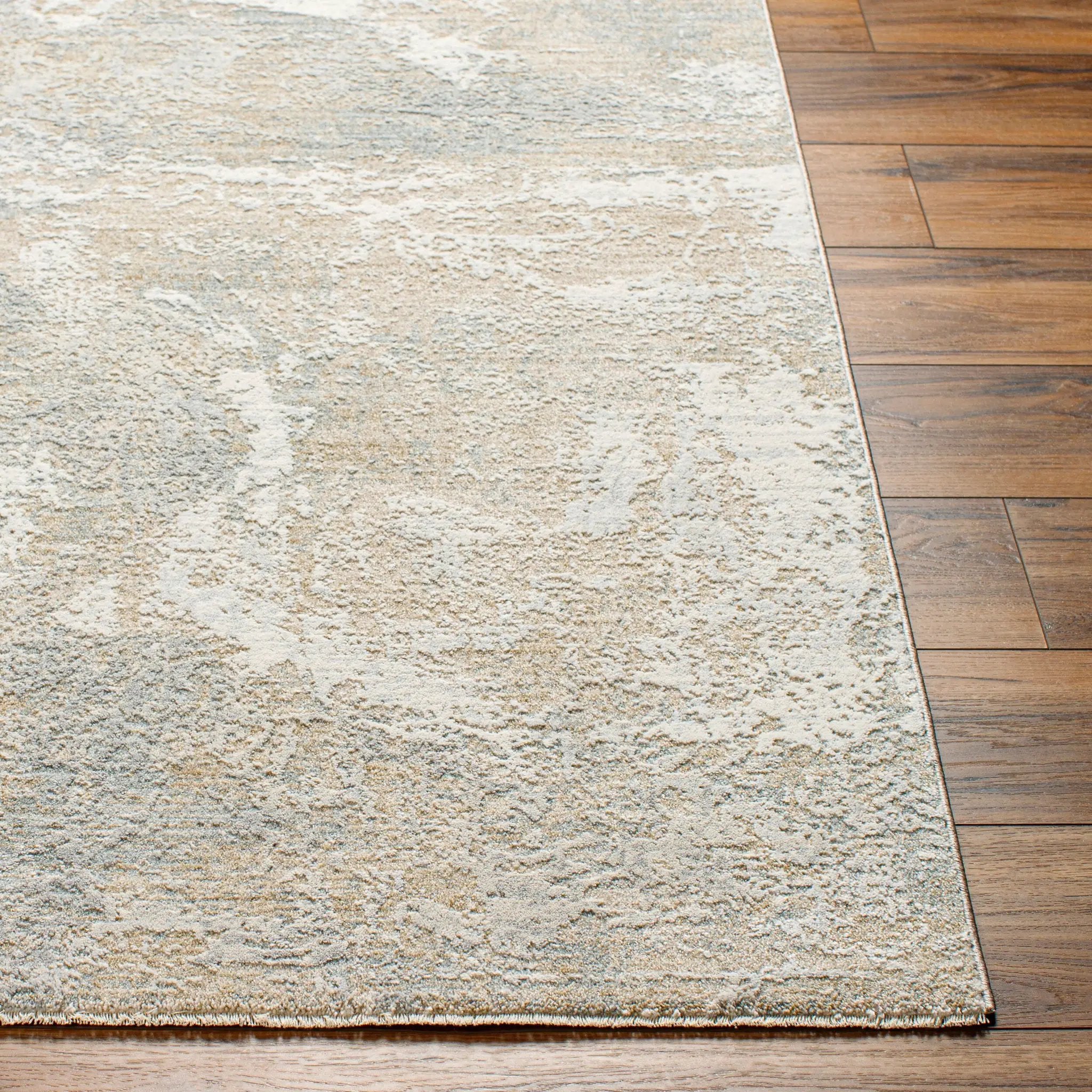 Brunswick BWK-2345 Cream Area Rug by LIVABLISS