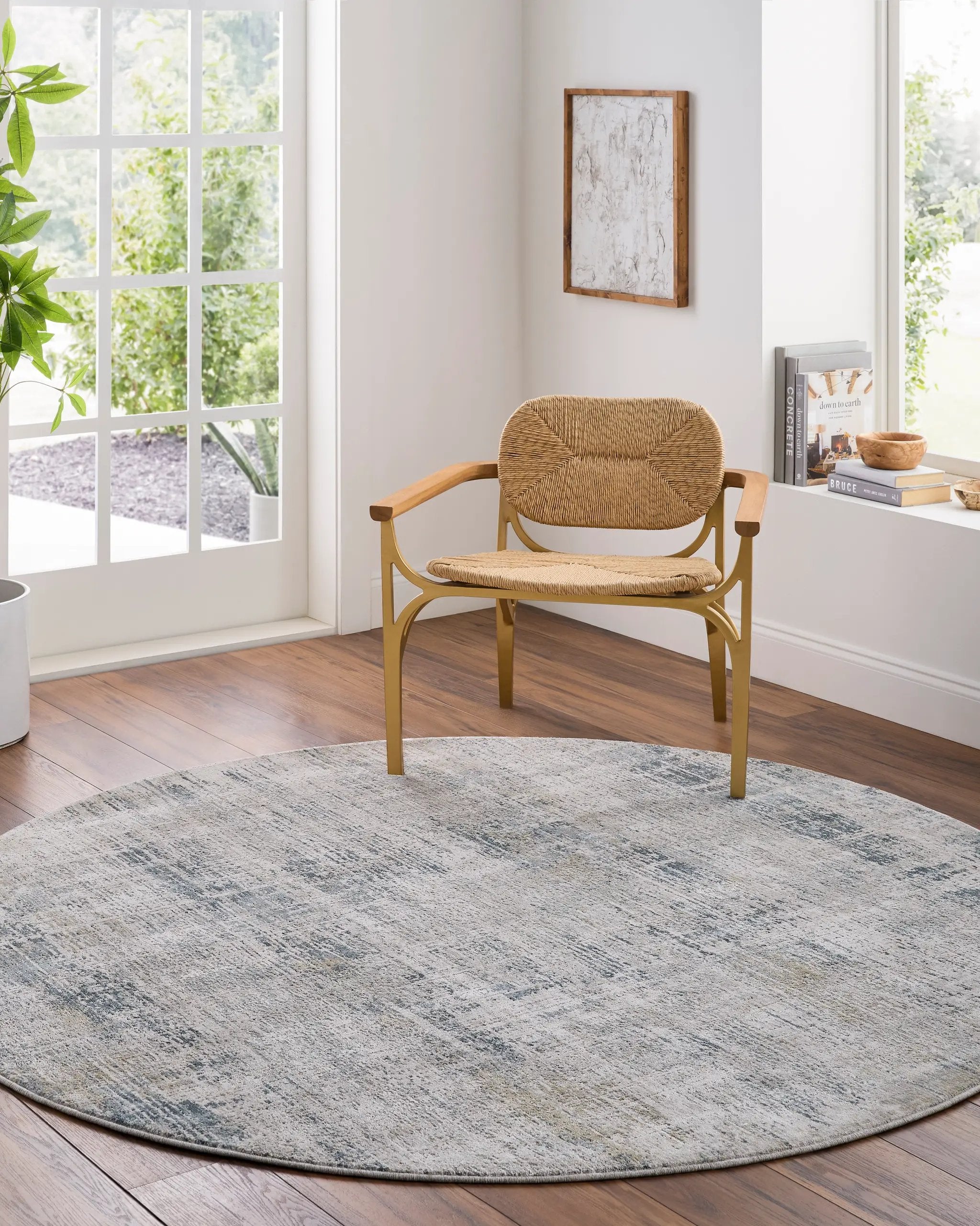 Brunswick BWK-2347 Cream Area Rug by LIVABLISS
