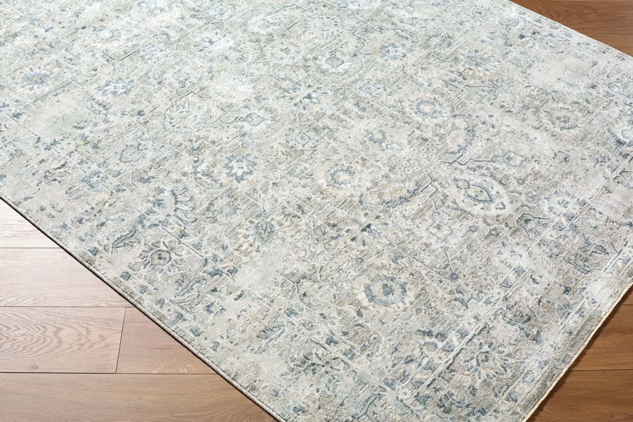 Brunswick BWK-2349 Light-Gray Area Rug by LIVABLISS