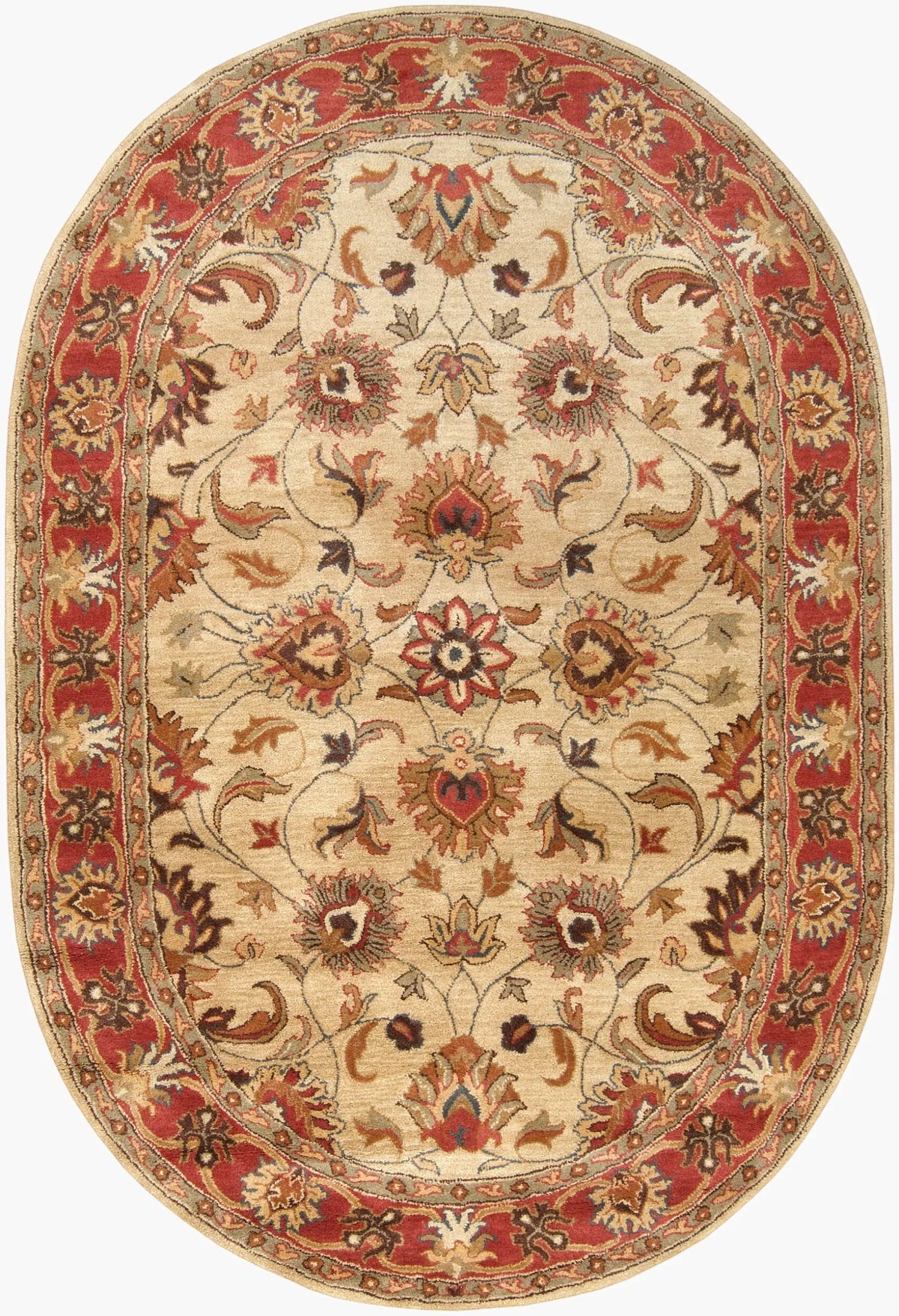 Caesar CAE-1001 Tan Area Rug by LIVABLISS