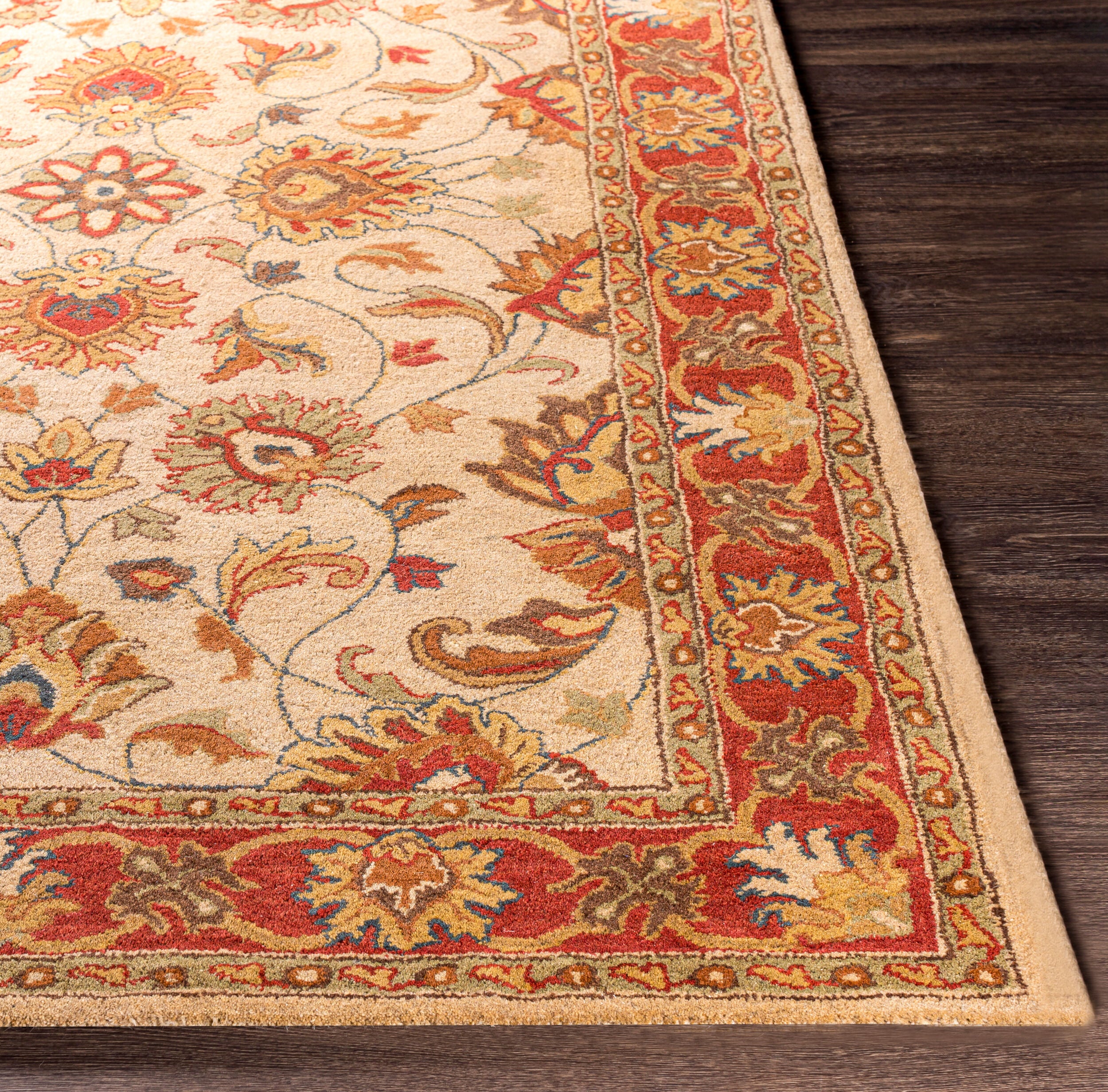 LIVABLISS Caesar CAE-1001 Tan Hand Tufted Area Rug