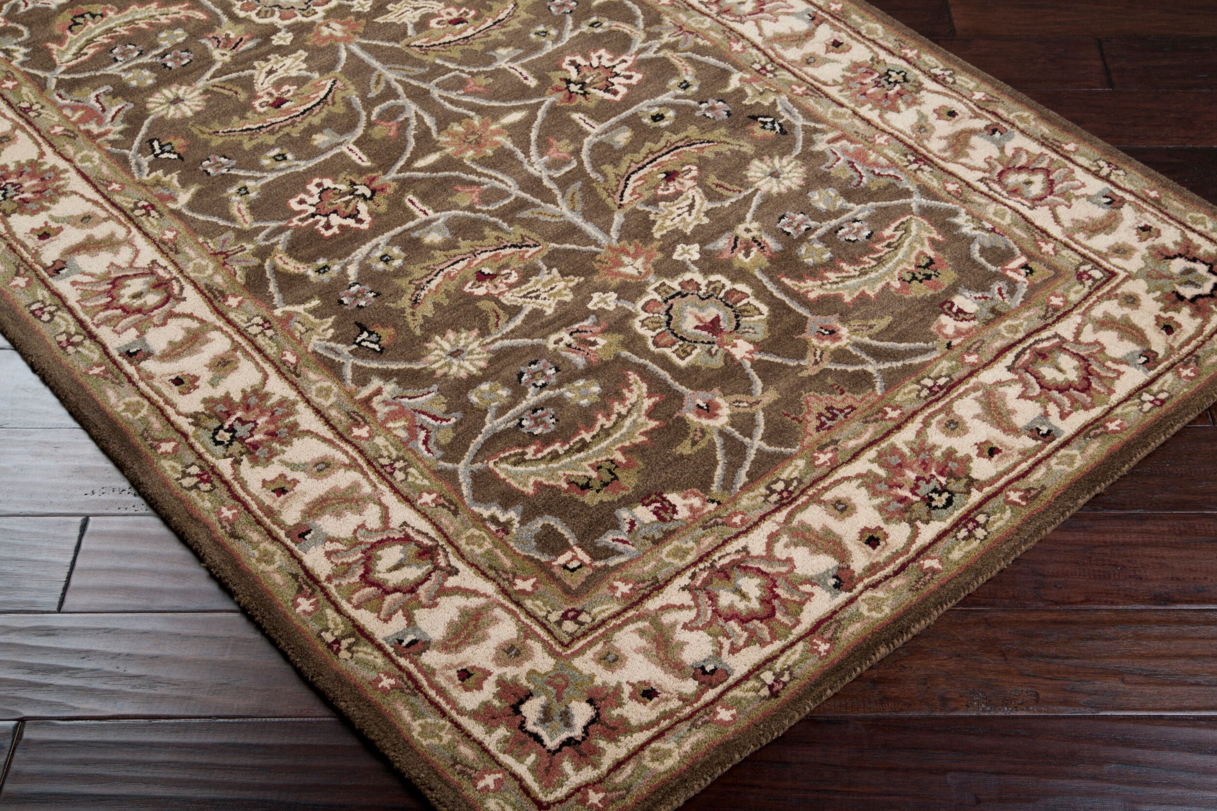 LIVABLISS Caesar CAE-1003 Dark Brown Hand Tufted Area Rug