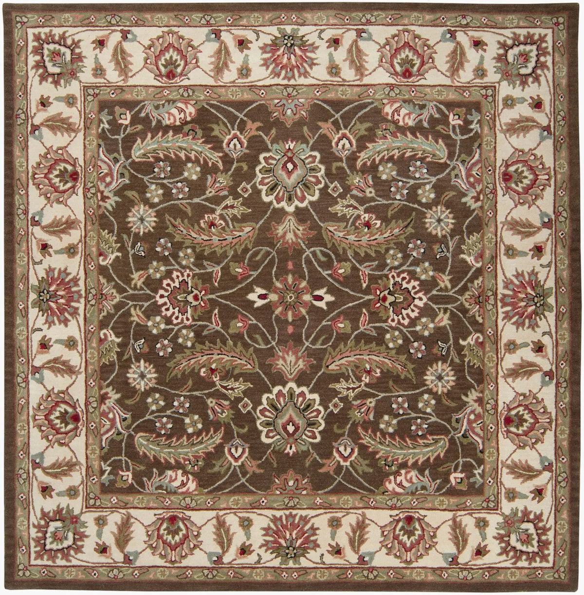Caesar CAE-1003 Dark-Brown Area Rug by LIVABLISS