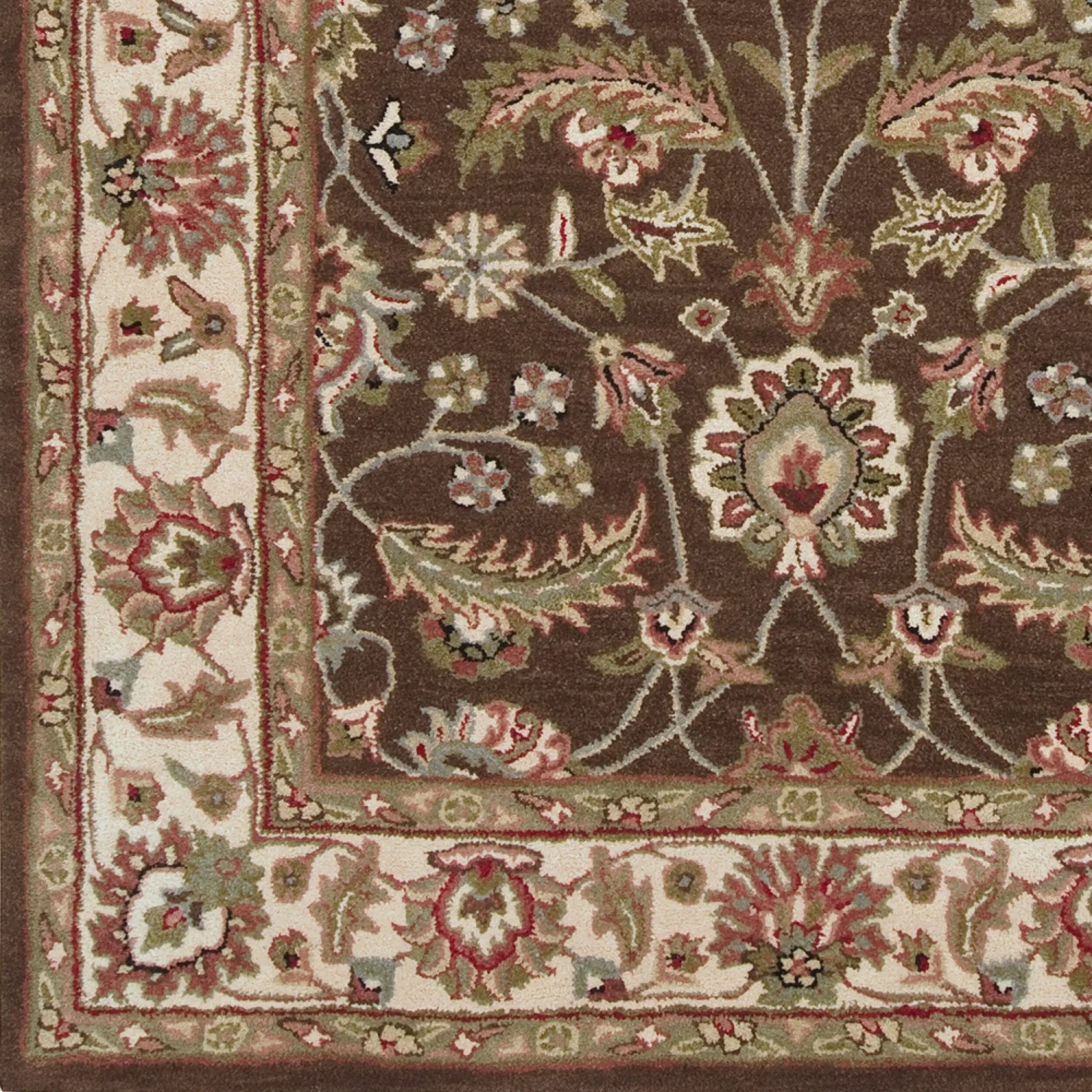 Caesar CAE-1003 Dark-Brown Area Rug by LIVABLISS
