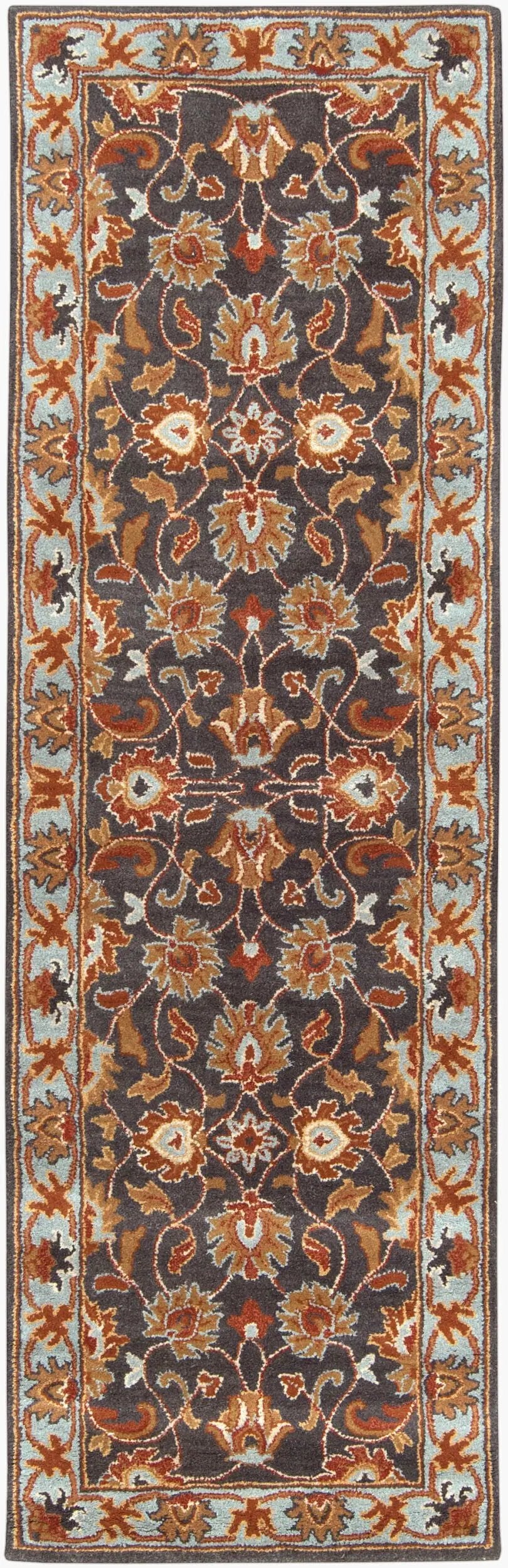 Caesar CAE-1004 Charcoal Area Rug by LIVABLISS