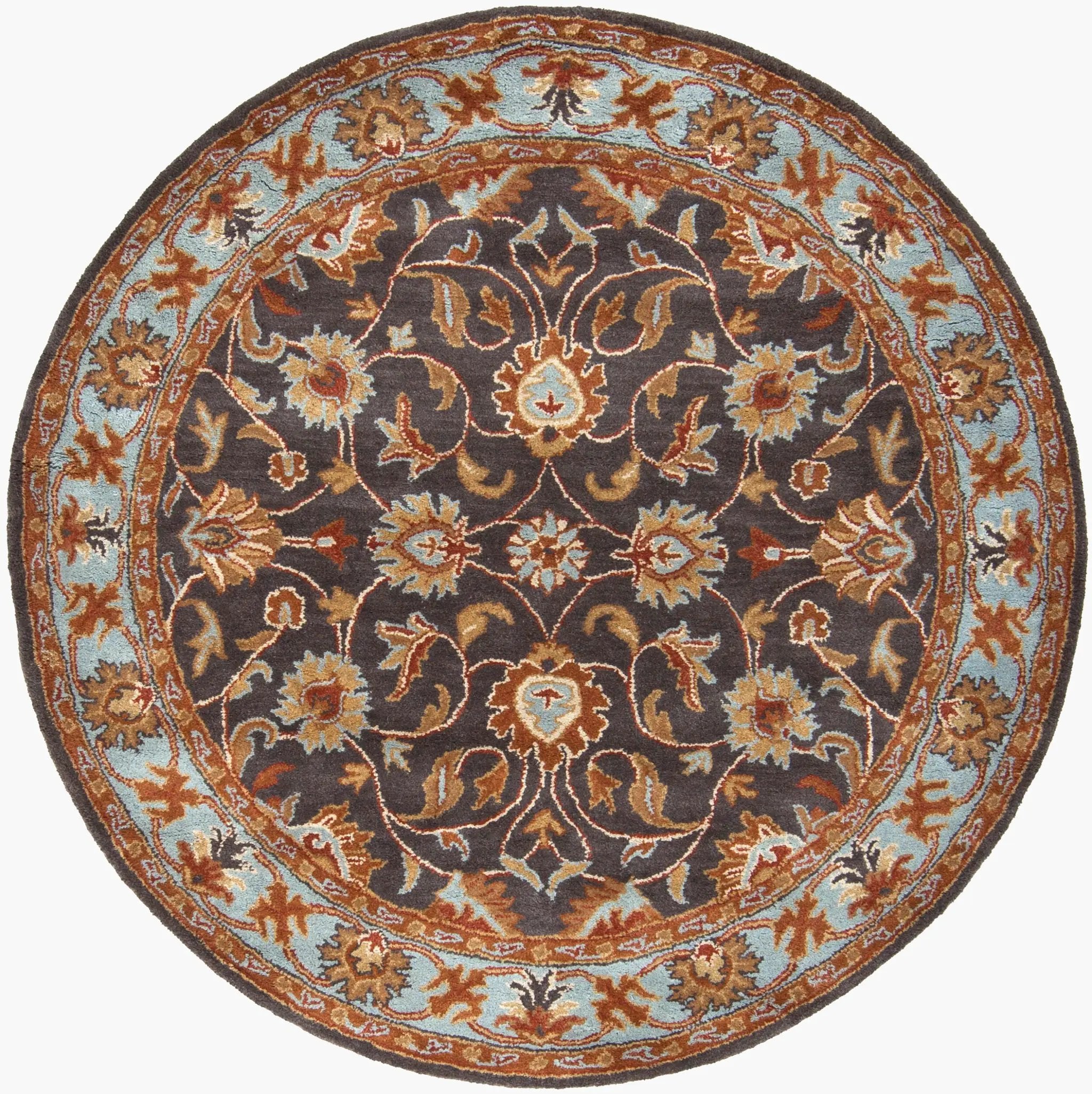 Caesar CAE-1004 Charcoal Area Rug by LIVABLISS