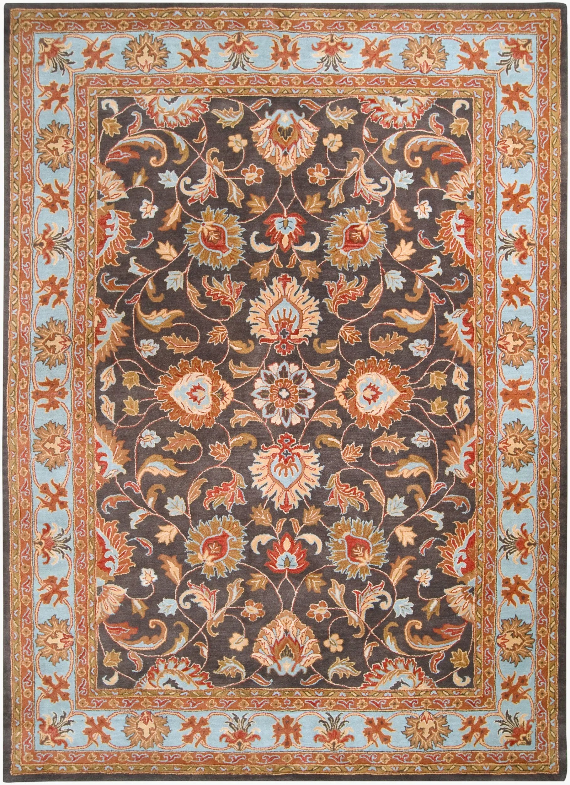Caesar CAE-1004 Charcoal Area Rug by LIVABLISS
