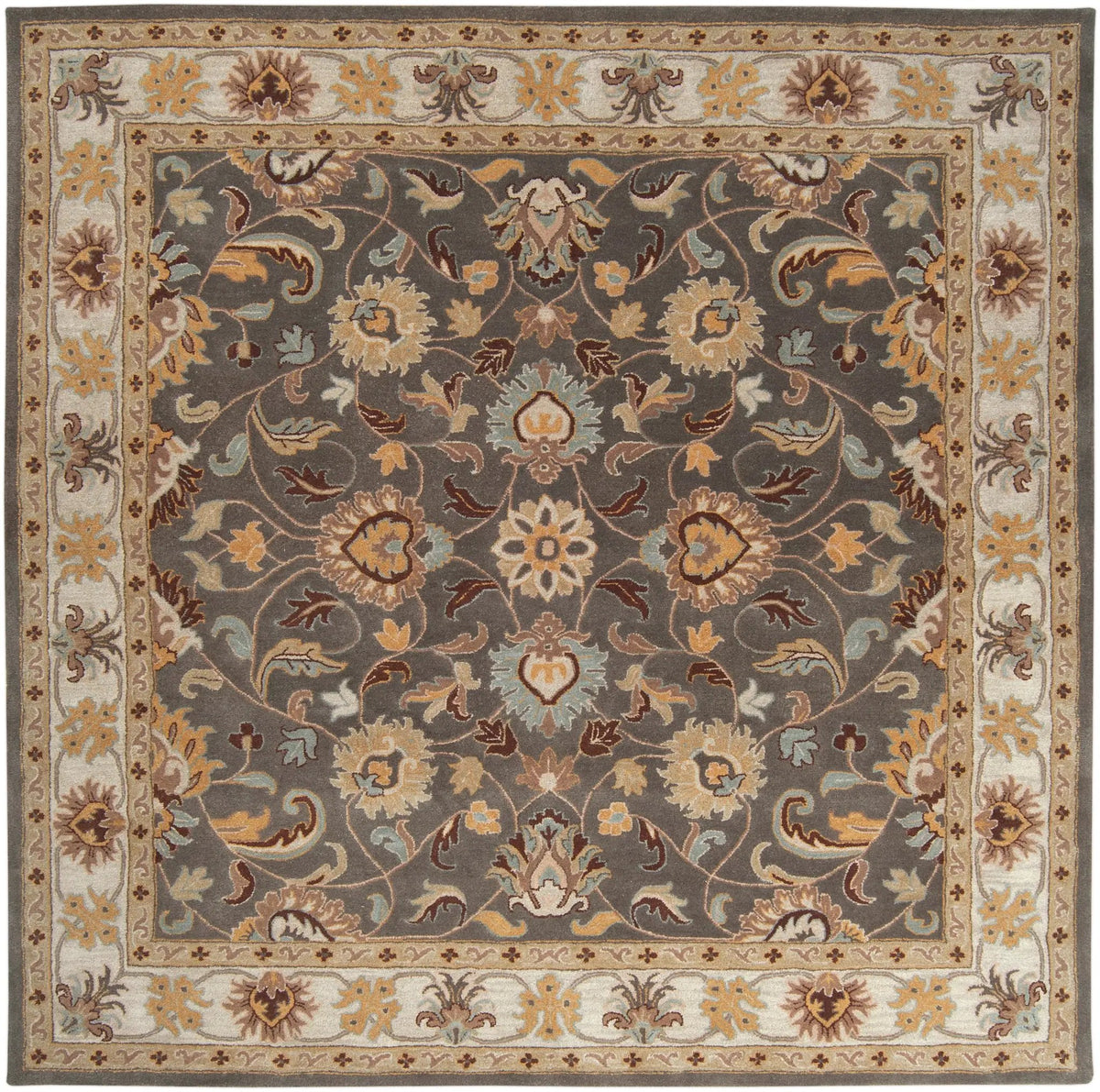 Caesar CAE-1005 Charcoal Area Rug by LIVABLISS