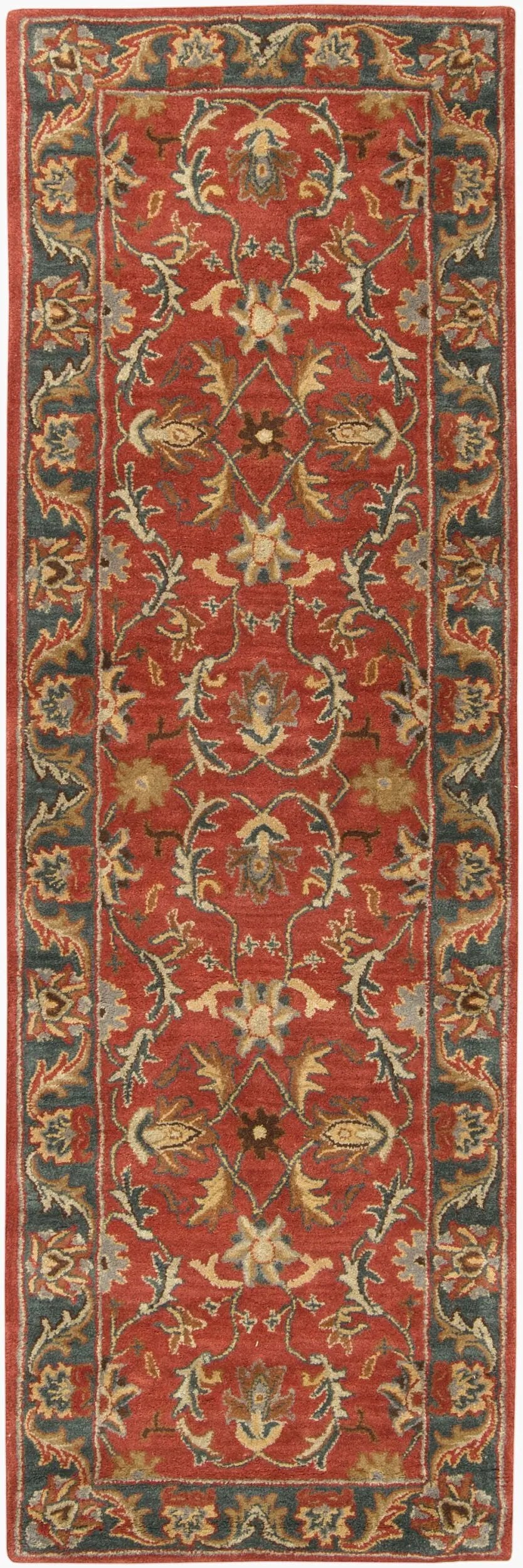 Caesar CAE-1007 Rust Area Rug by LIVABLISS