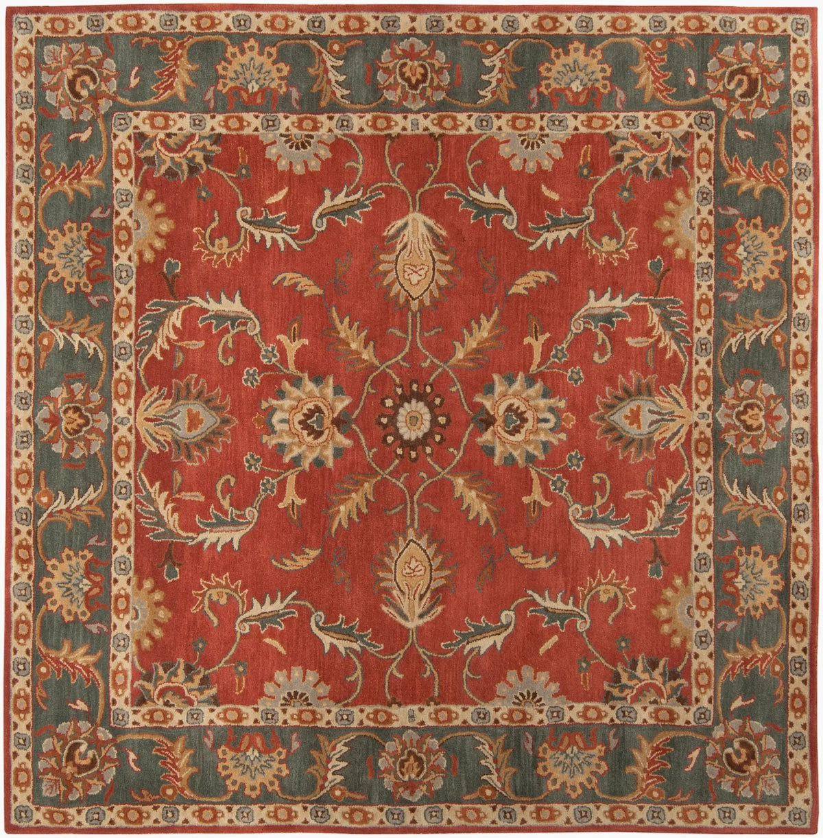 Caesar CAE-1007 Rust Area Rug by LIVABLISS