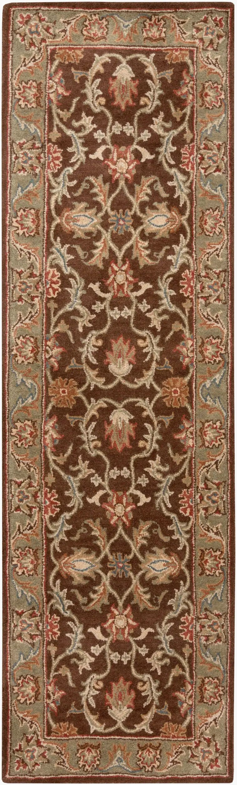 Caesar CAE-1009 Dark-Brown Area Rug by LIVABLISS
