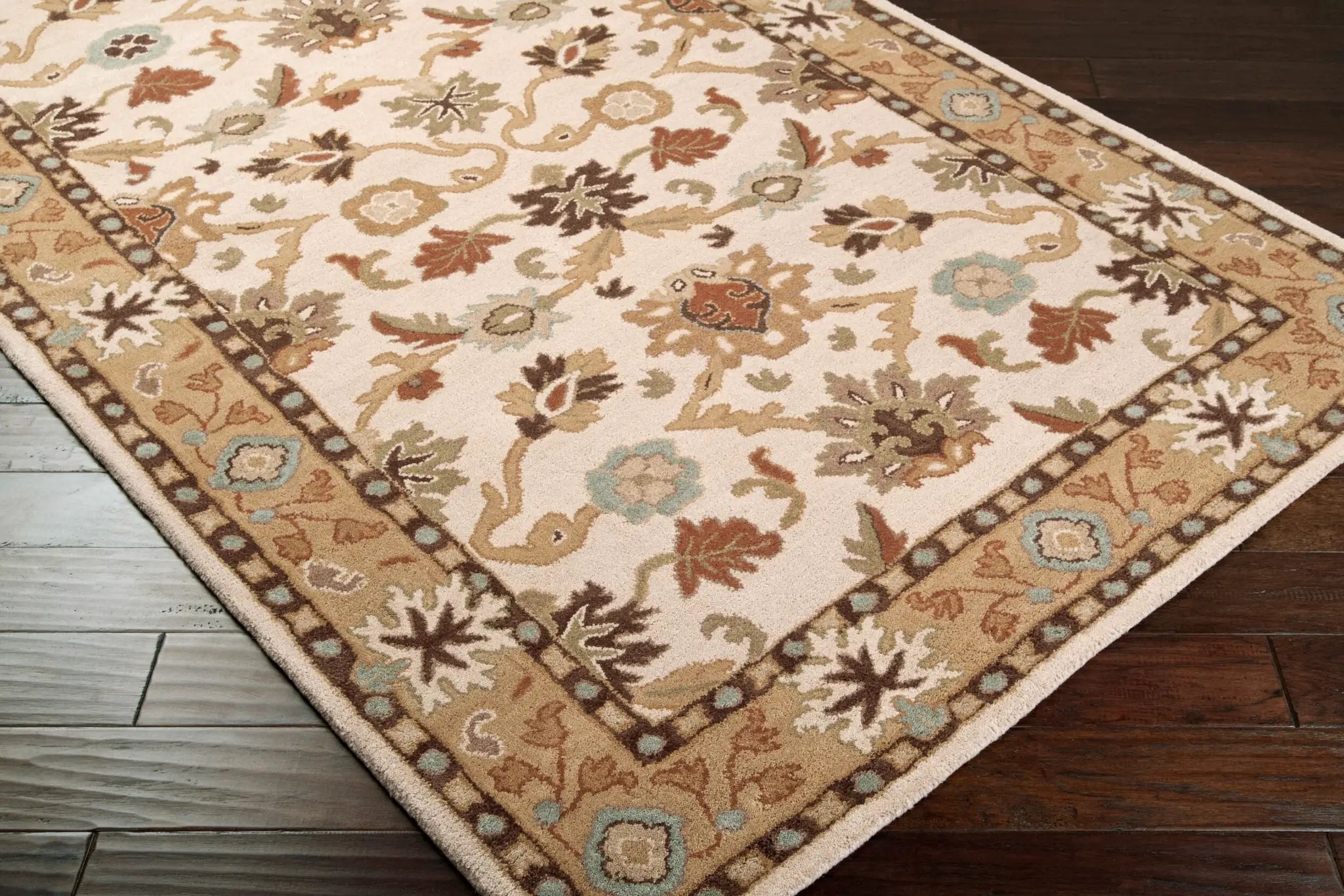 Caesar CAE-1010 Light-Beige Area Rug by LIVABLISS