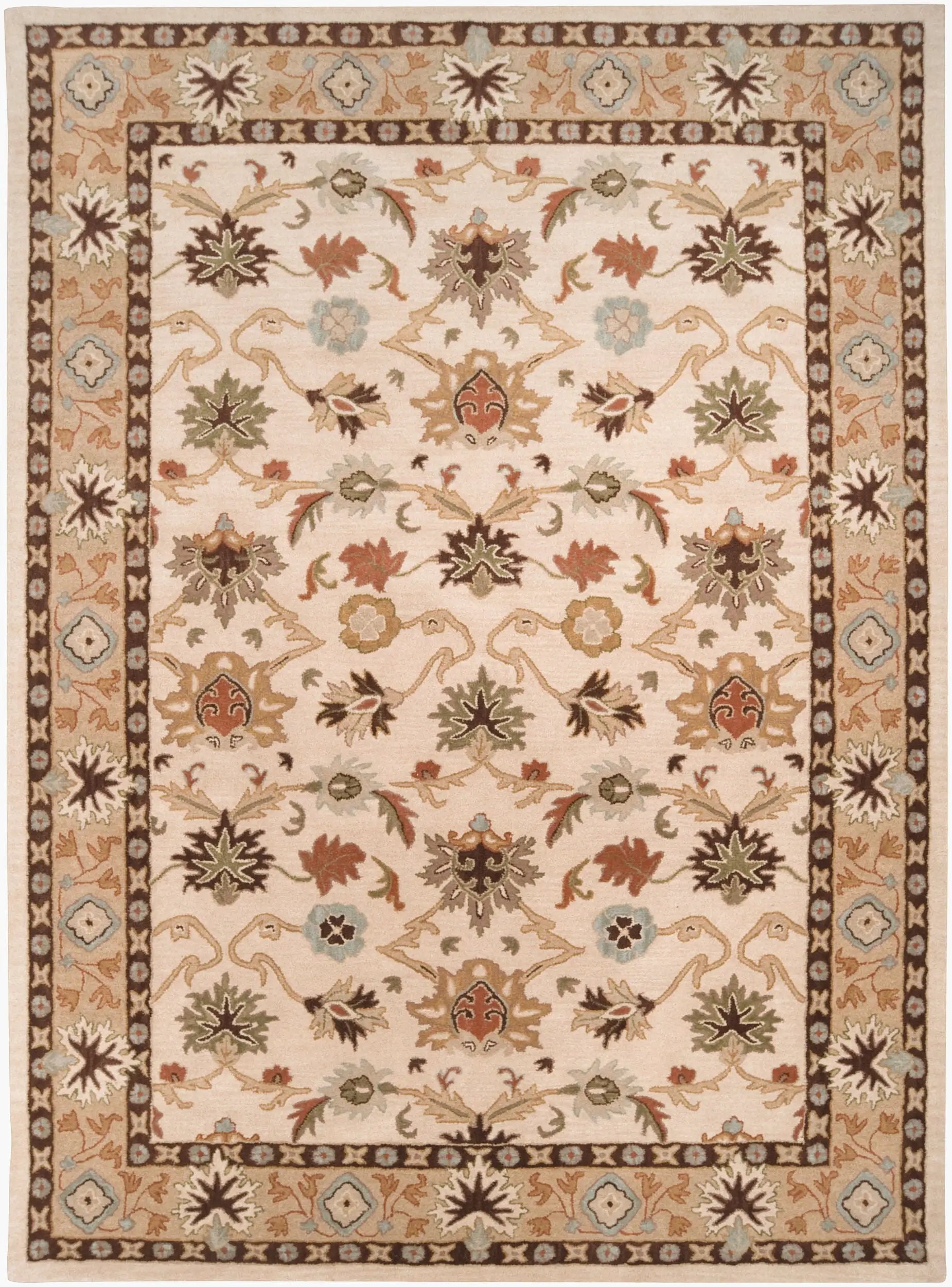 Caesar CAE-1010 Light-Beige Area Rug by LIVABLISS