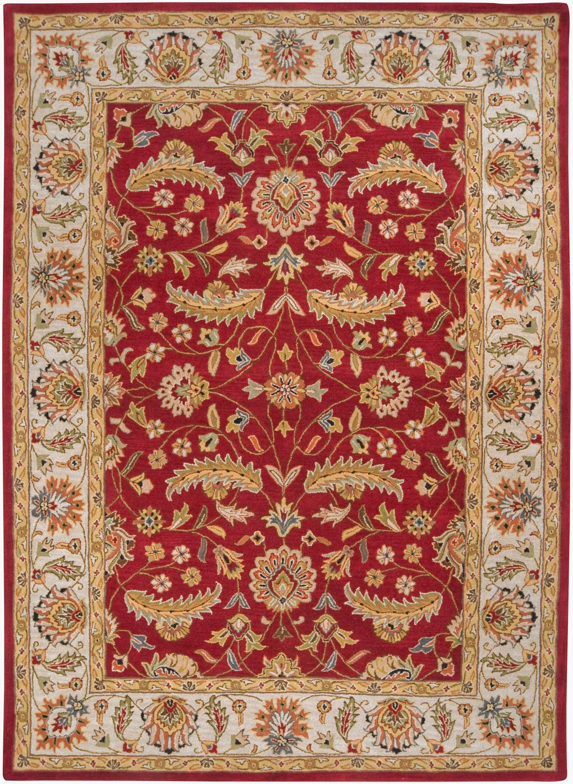 Caesar CAE-1022 Rust Area Rug by LIVABLISS