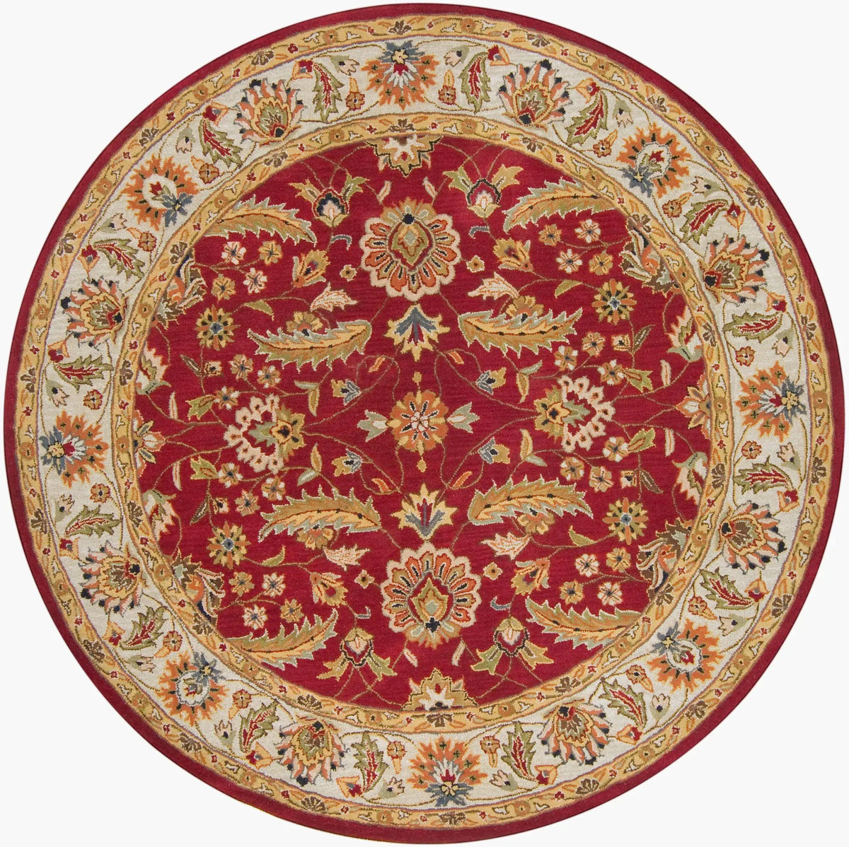 Caesar CAE-1022 Rust Area Rug by LIVABLISS
