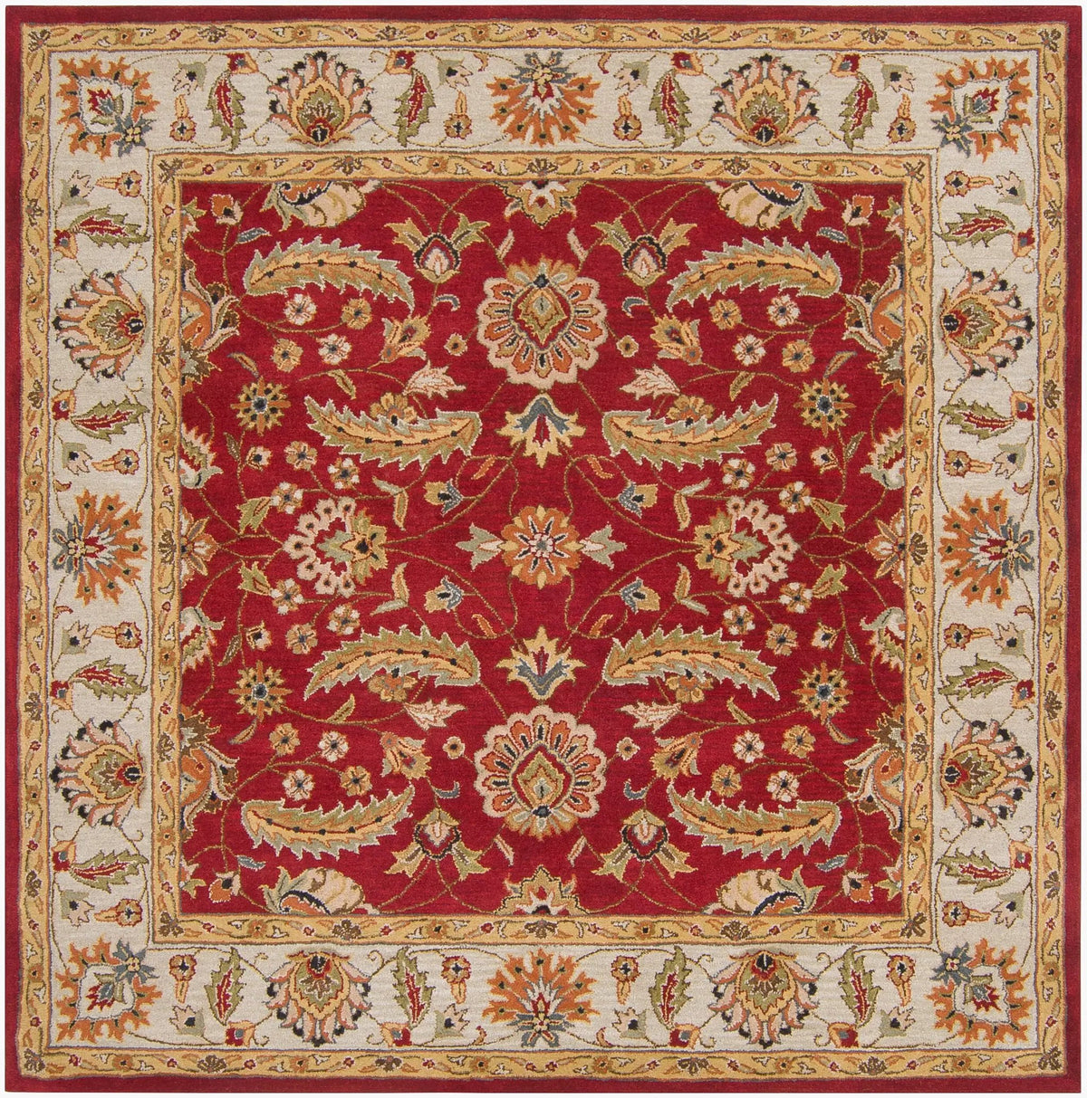 Caesar CAE-1022 Rust Area Rug by LIVABLISS