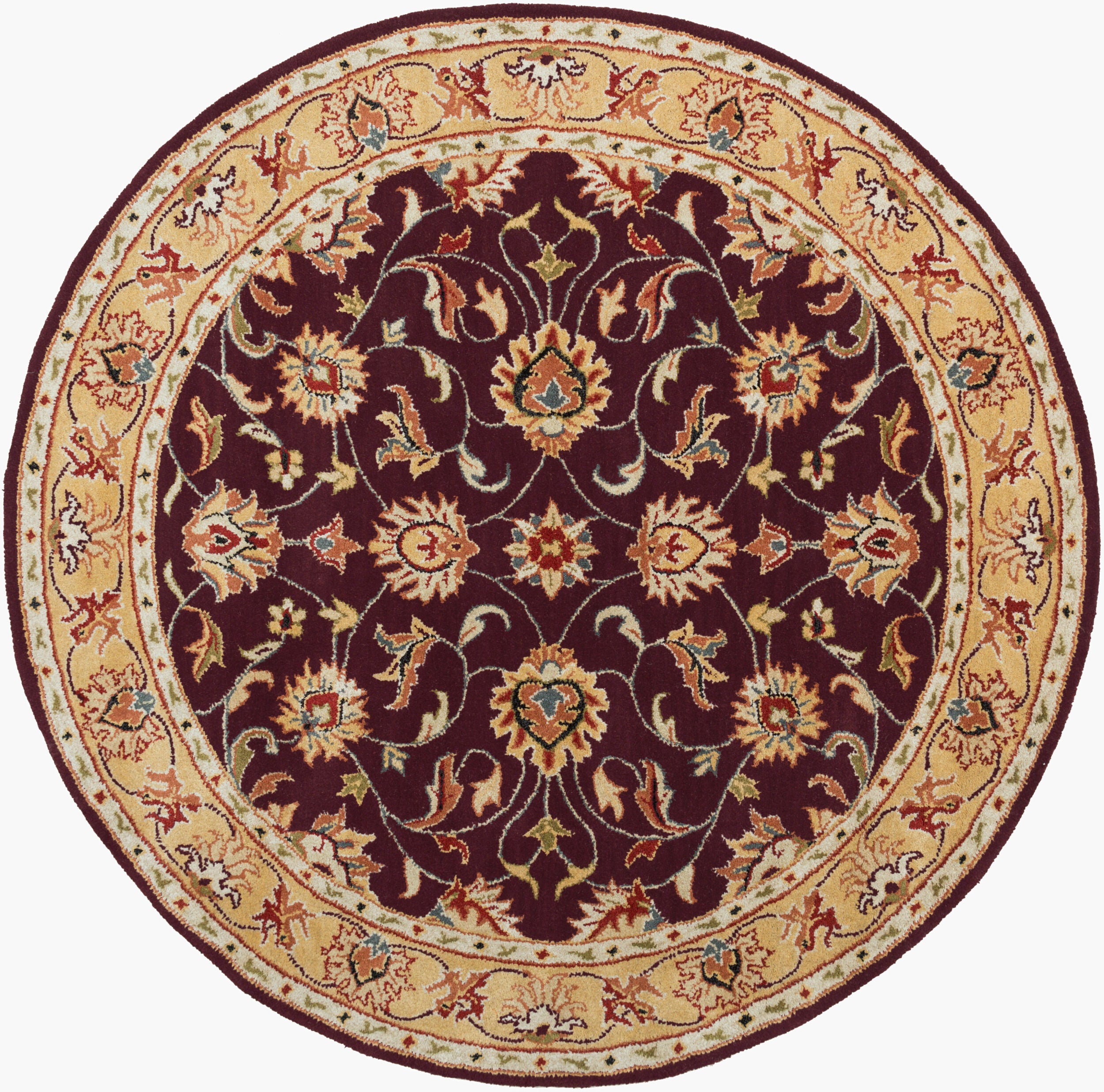 LIVABLISS Caesar CAE-1024 Burgundy Hand Tufted Area Rug
