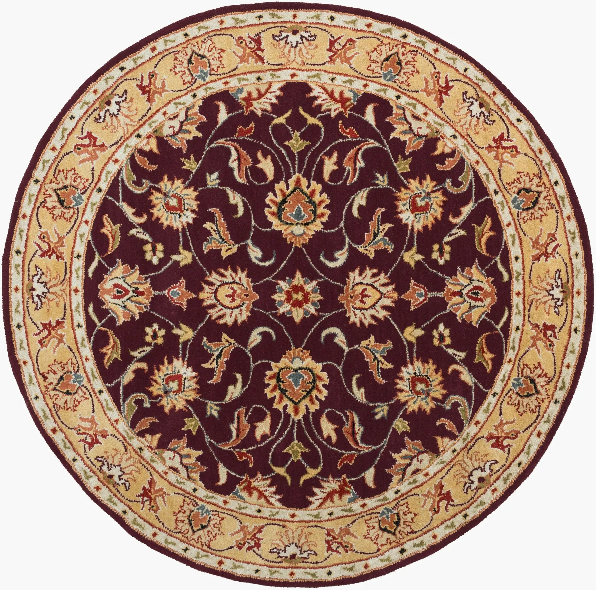 Caesar CAE-1024 Burgundy Area Rug by LIVABLISS