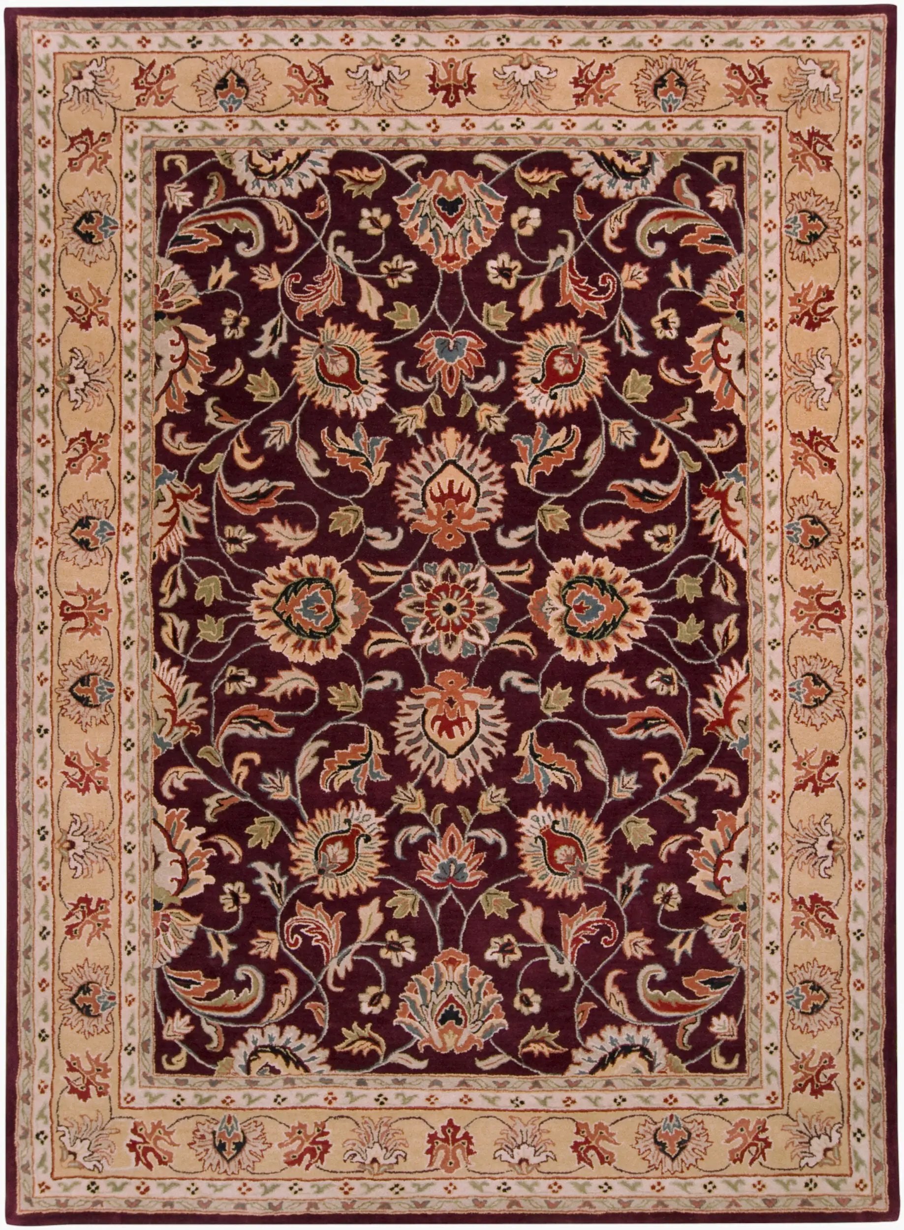Caesar CAE-1024 Burgundy Area Rug by LIVABLISS