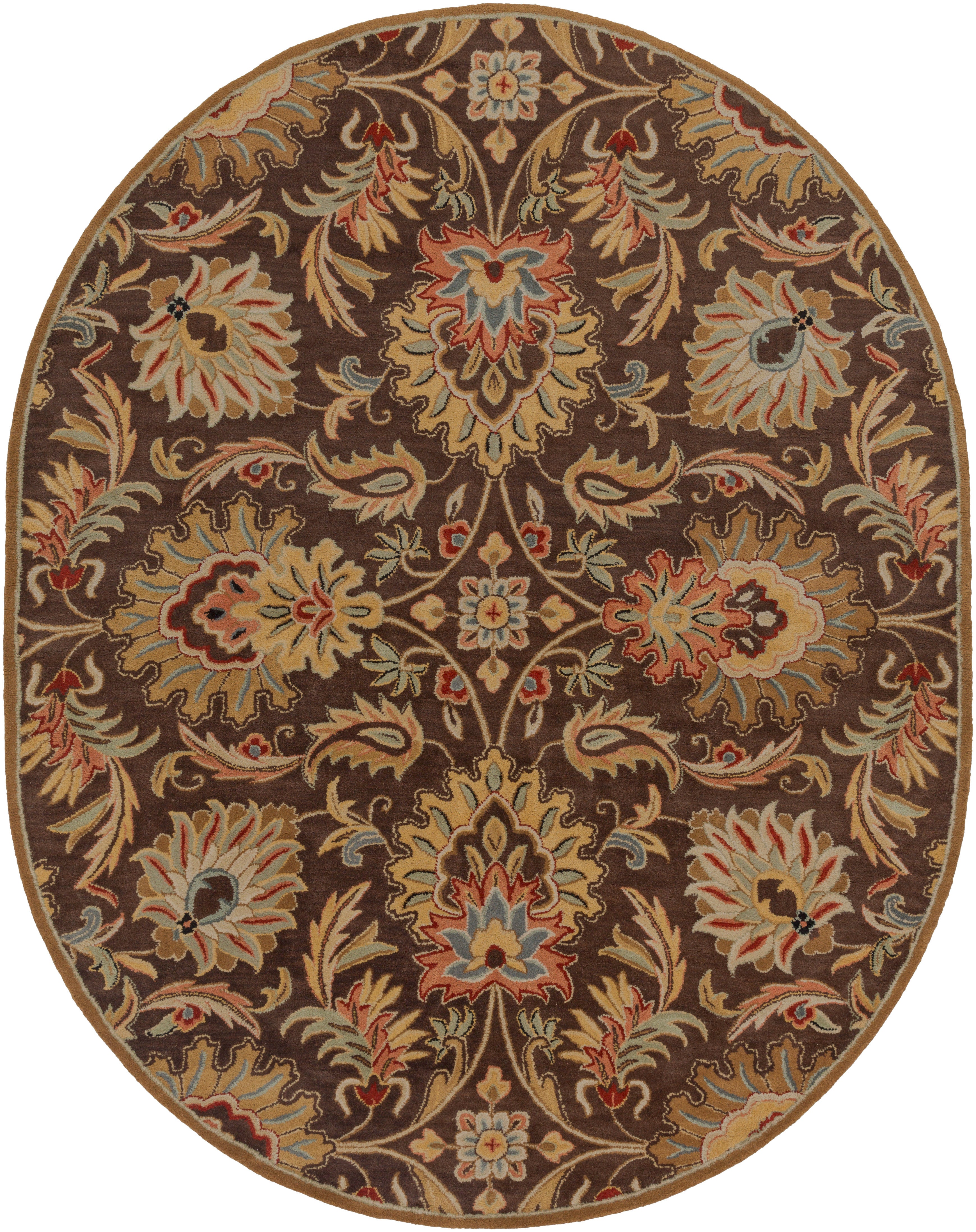 LIVABLISS Caesar CAE-1028 Dark-Brown Area Rug
