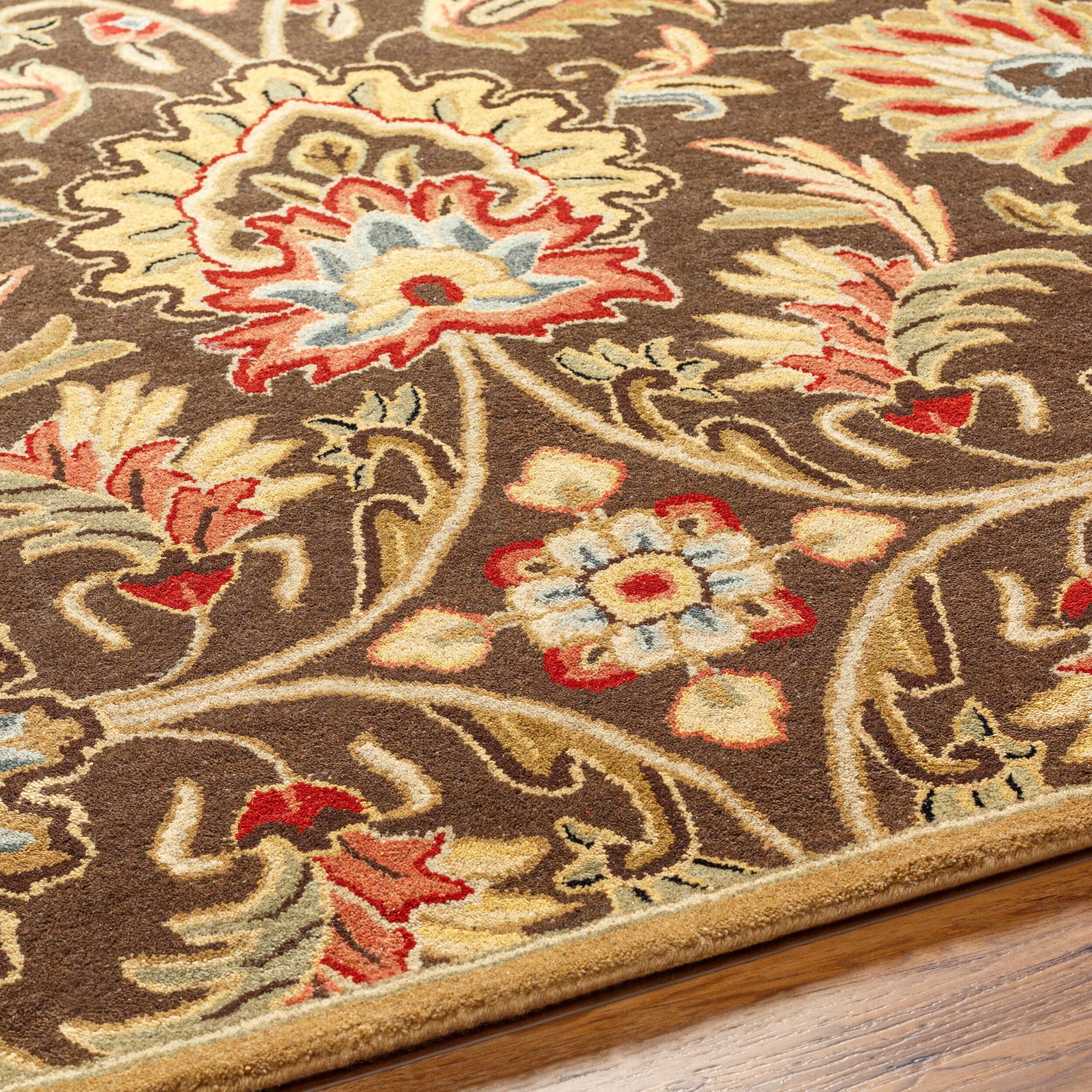 Caesar CAE-1028 Dark-Brown Area Rug