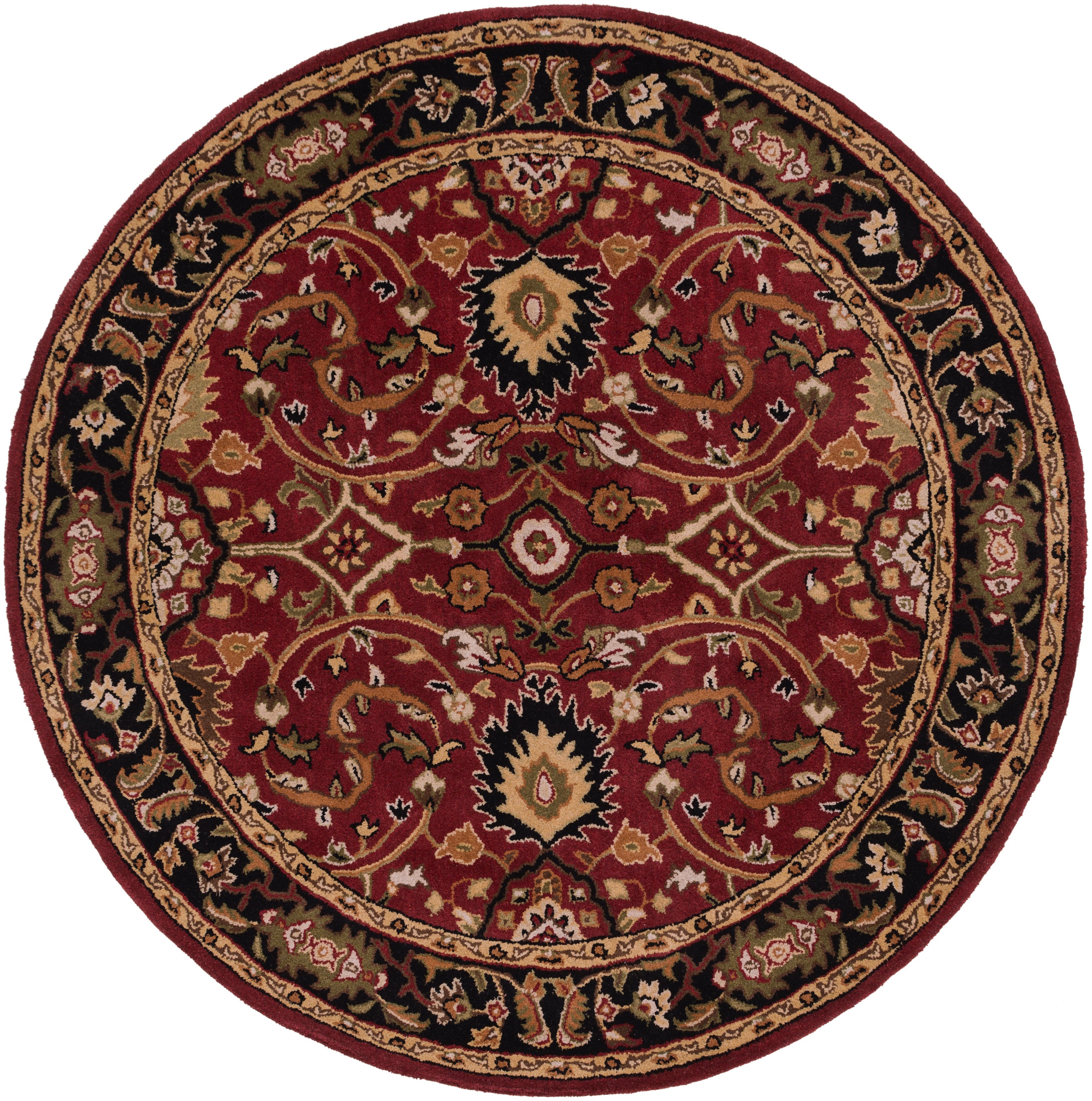 Surya Caesar CAE-1031 Burgundy Area Rug by LIVABLISS