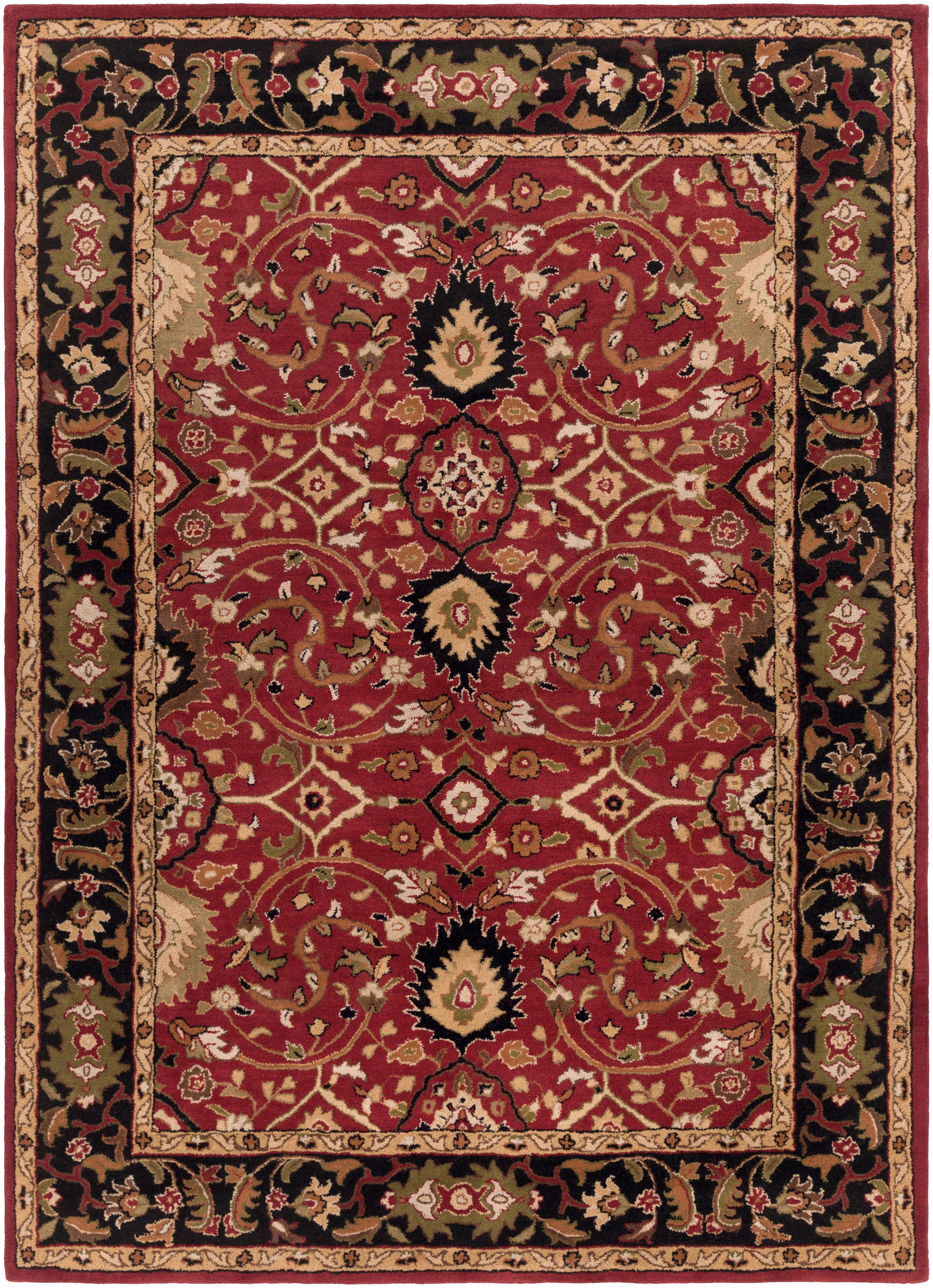 Surya Caesar CAE-1031 Burgundy Area Rug by LIVABLISS