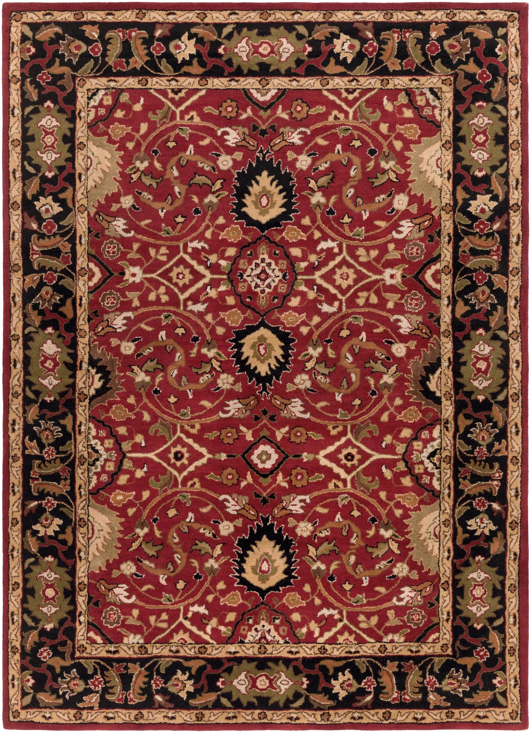 Caesar CAE-1031 Burgundy Area Rug by LIVABLISS