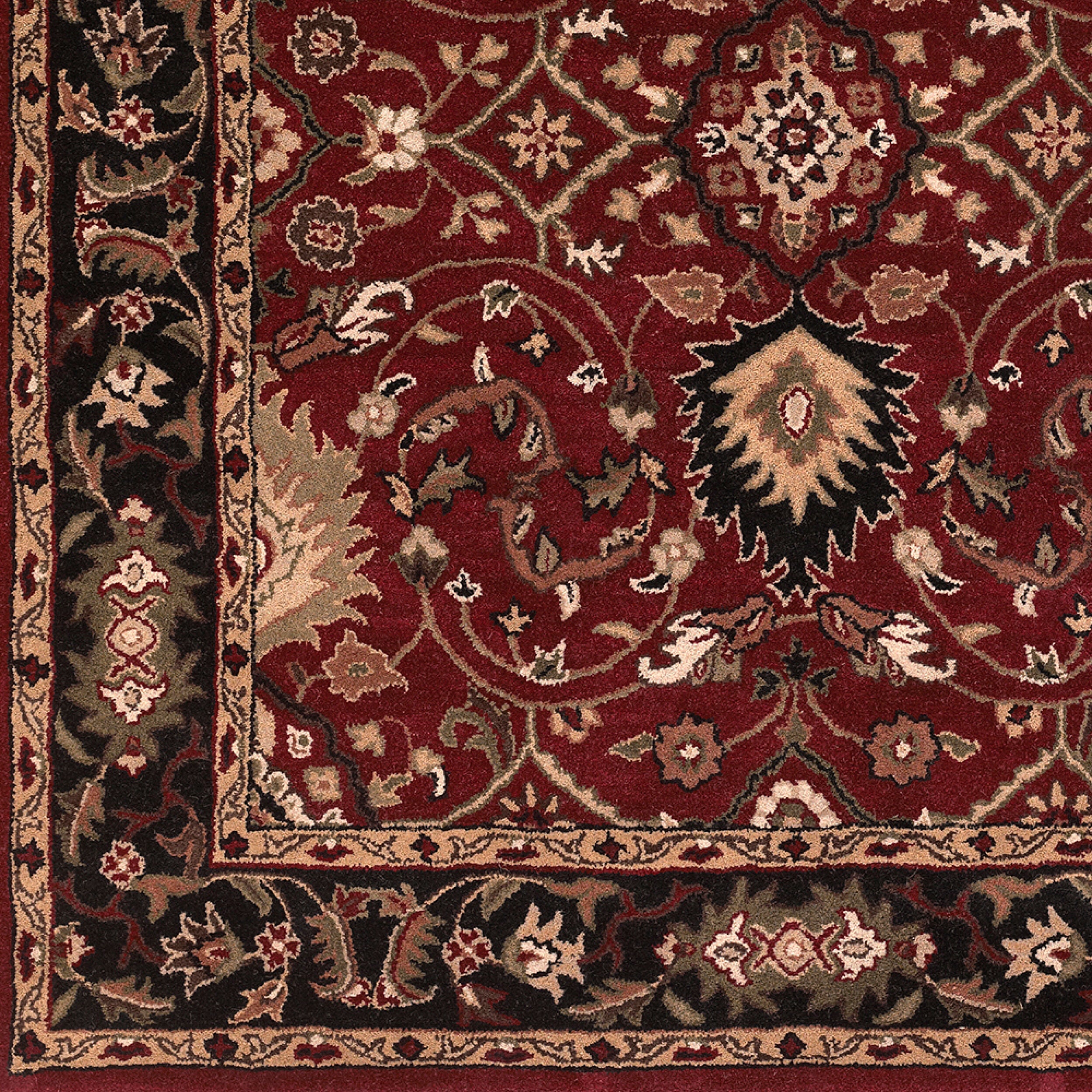 Surya Caesar CAE-1031 Burgundy Area Rug by LIVABLISS