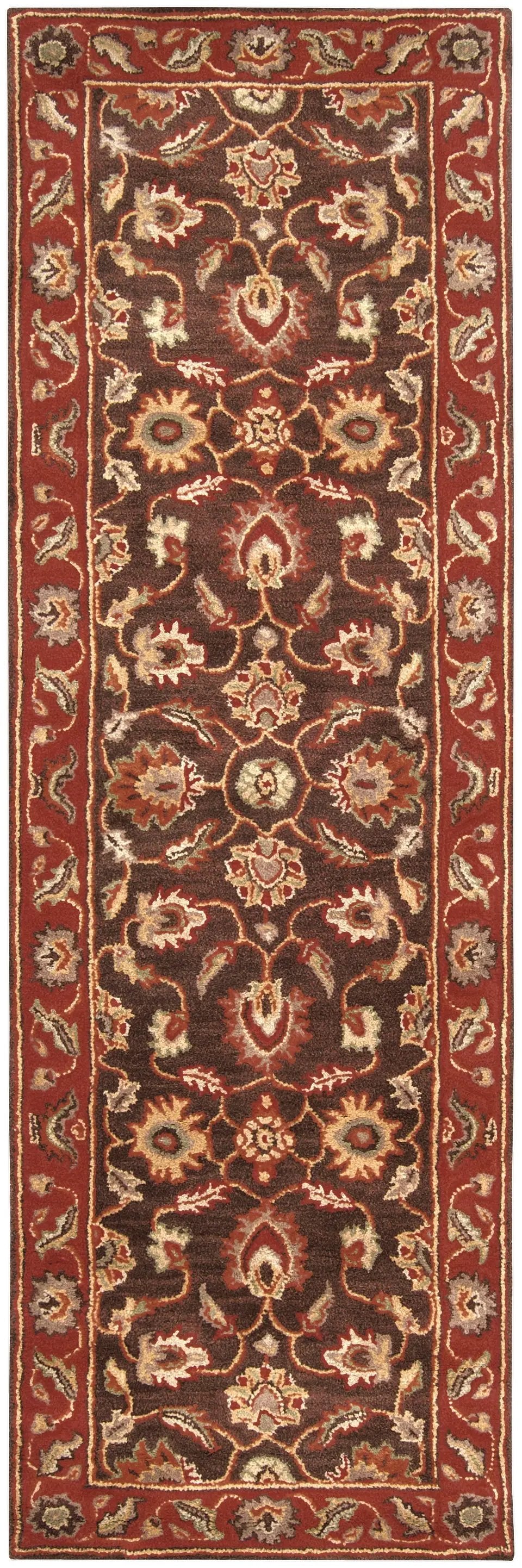 Caesar CAE-1036 Dark-Brown Area Rug by LIVABLISS