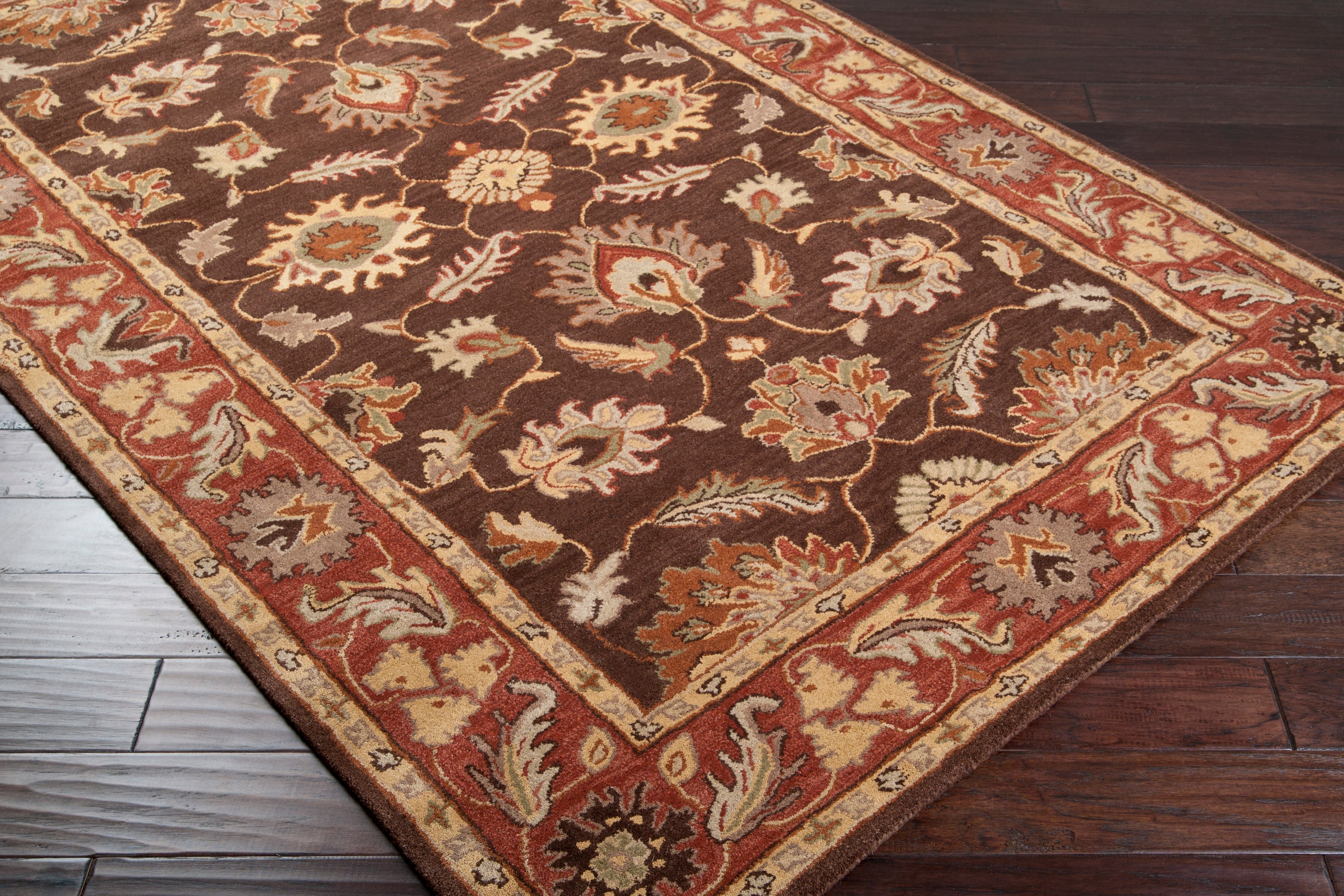 Surya Caesar CAE-1036 Dark Brown Area Rug by LIVABLISS