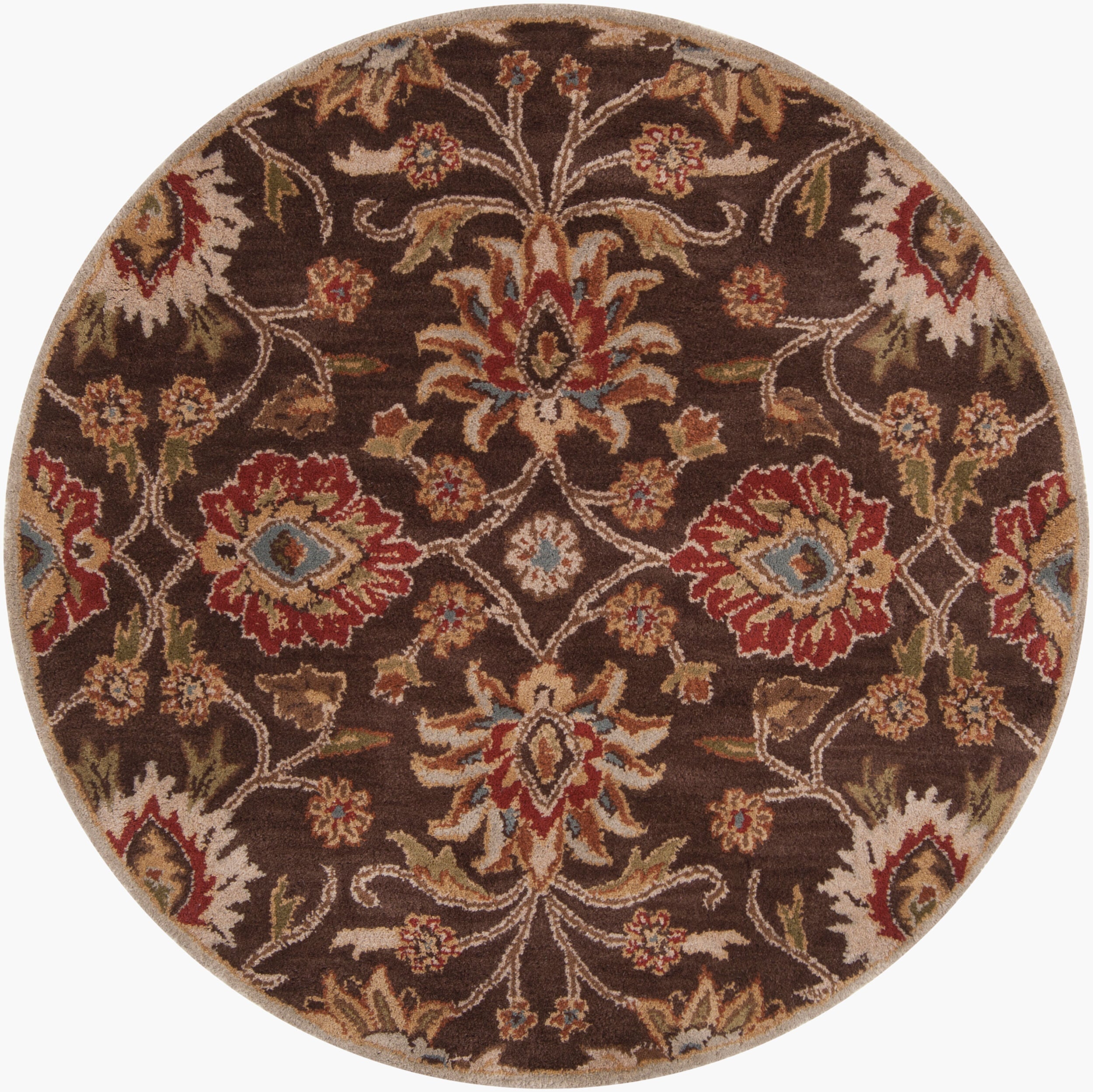 LIVABLISS Caesar CAE-1051 Dark Brown Hand Tufted Area Rug