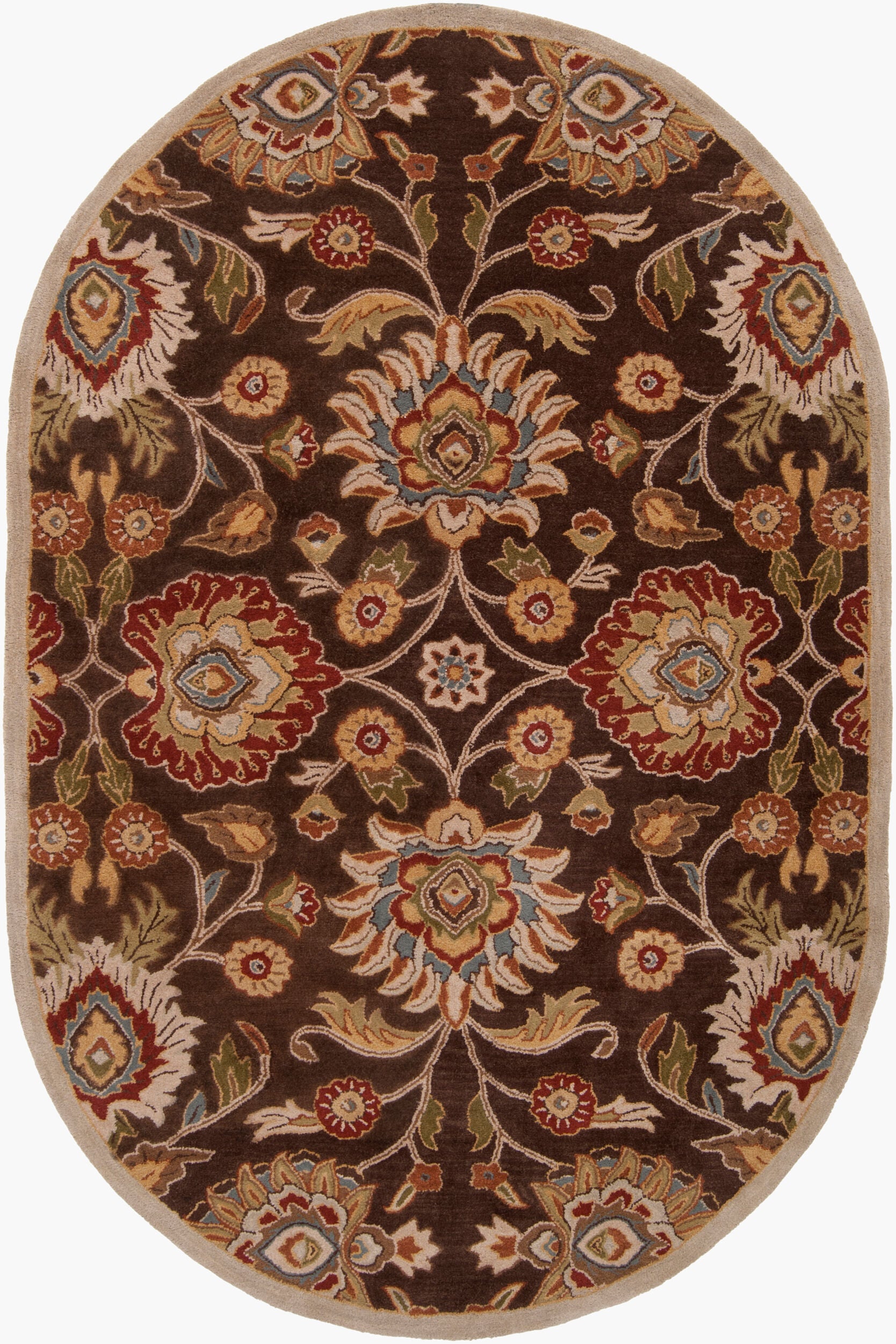 LIVABLISS Caesar CAE-1051 Dark Brown Hand Tufted Area Rug